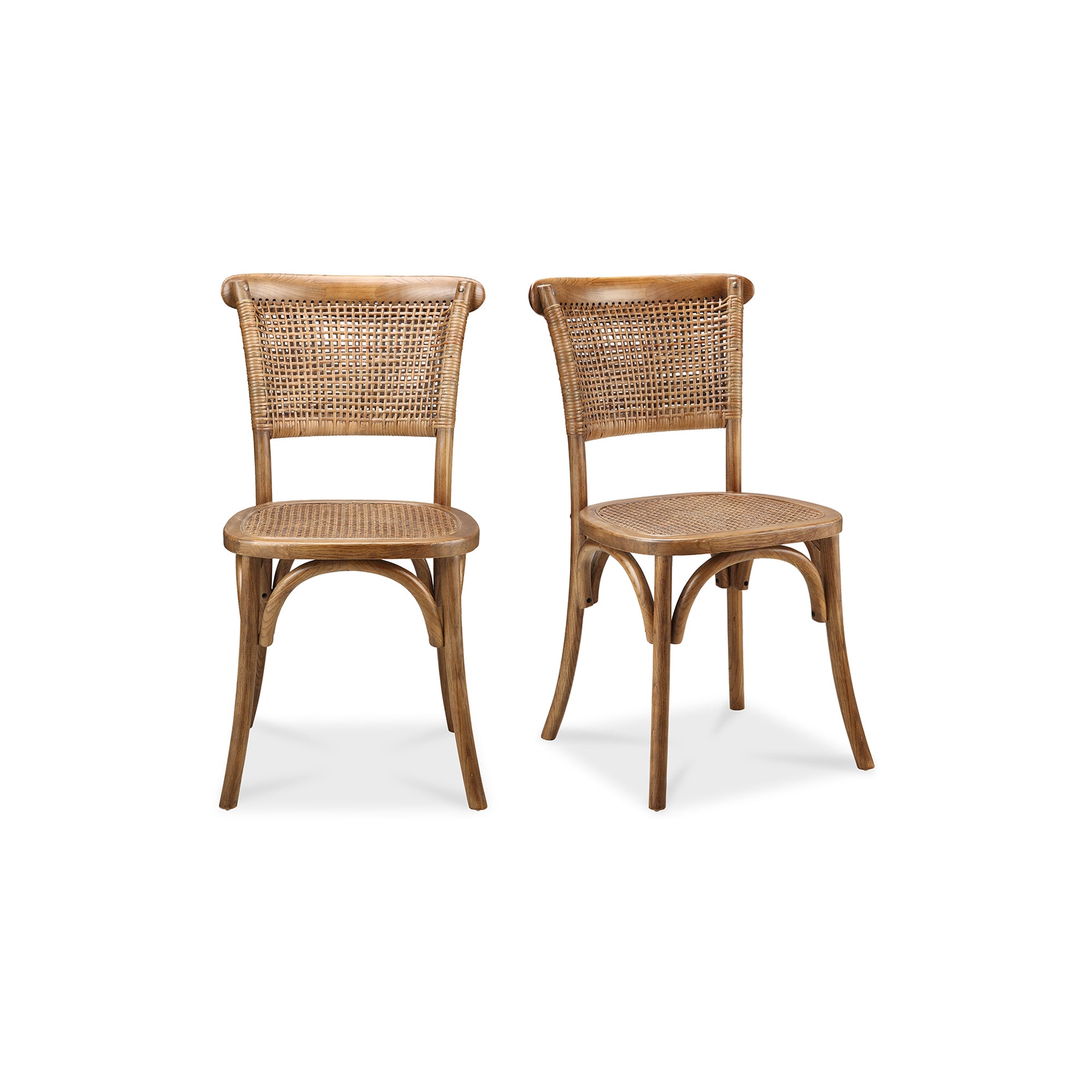 Churchill Dining Chair Light Brown - Set Of Two - Moes Home