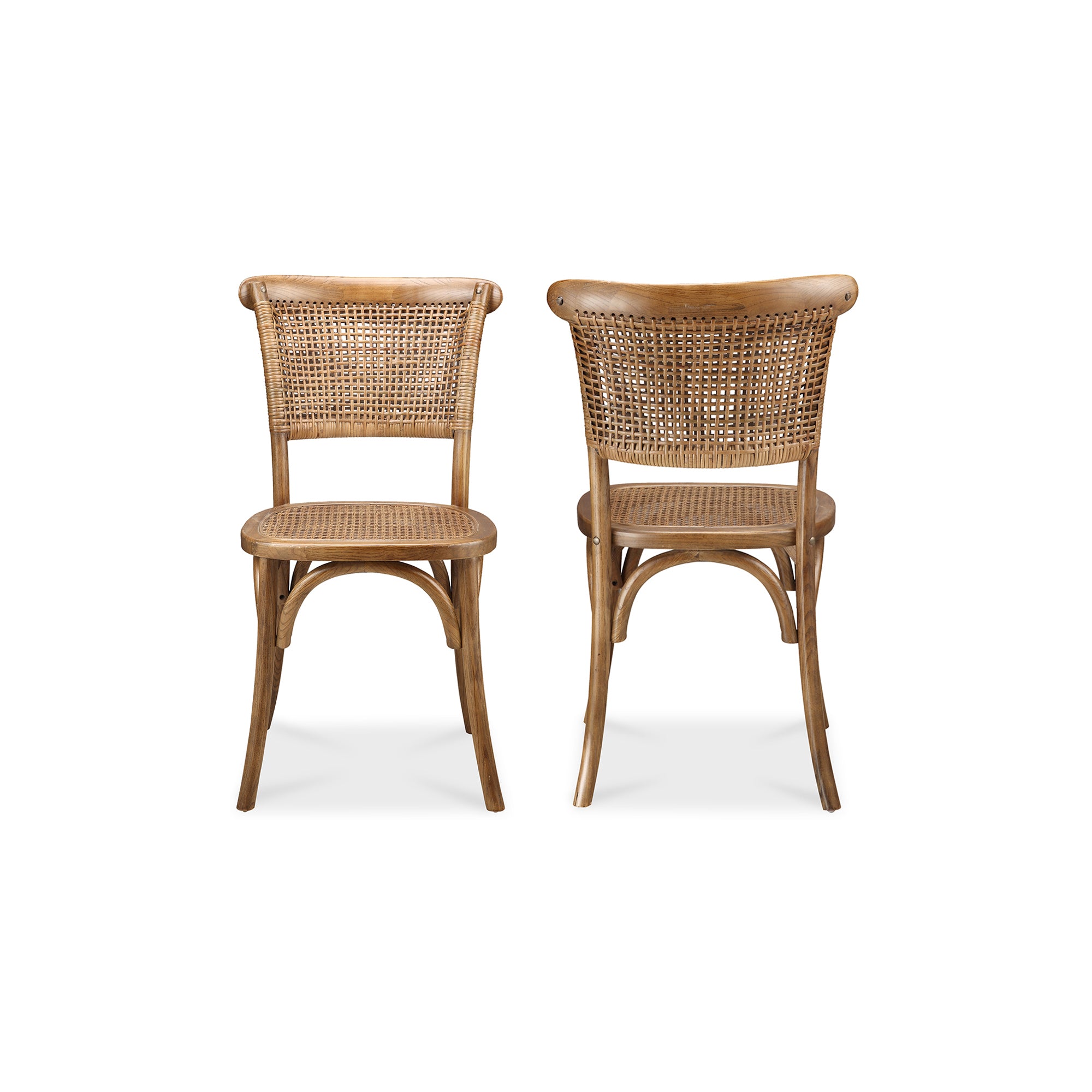 Churchill Dining Chair Light Brown - Set Of Two - Moes Home