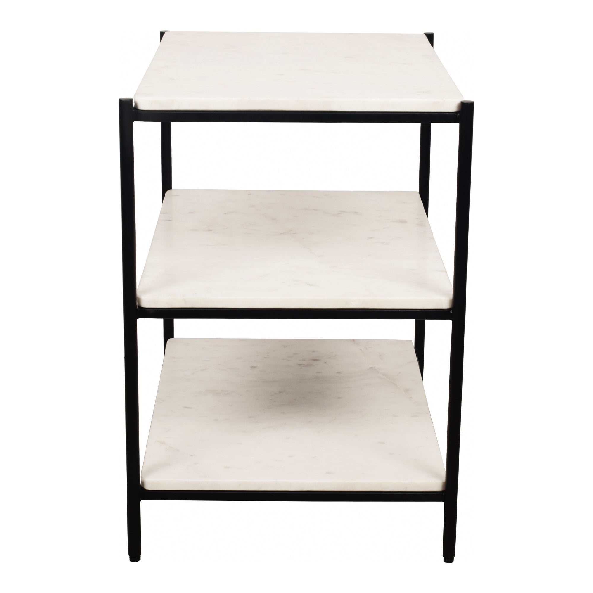 Trine Nightstand White Marble - Moes Home