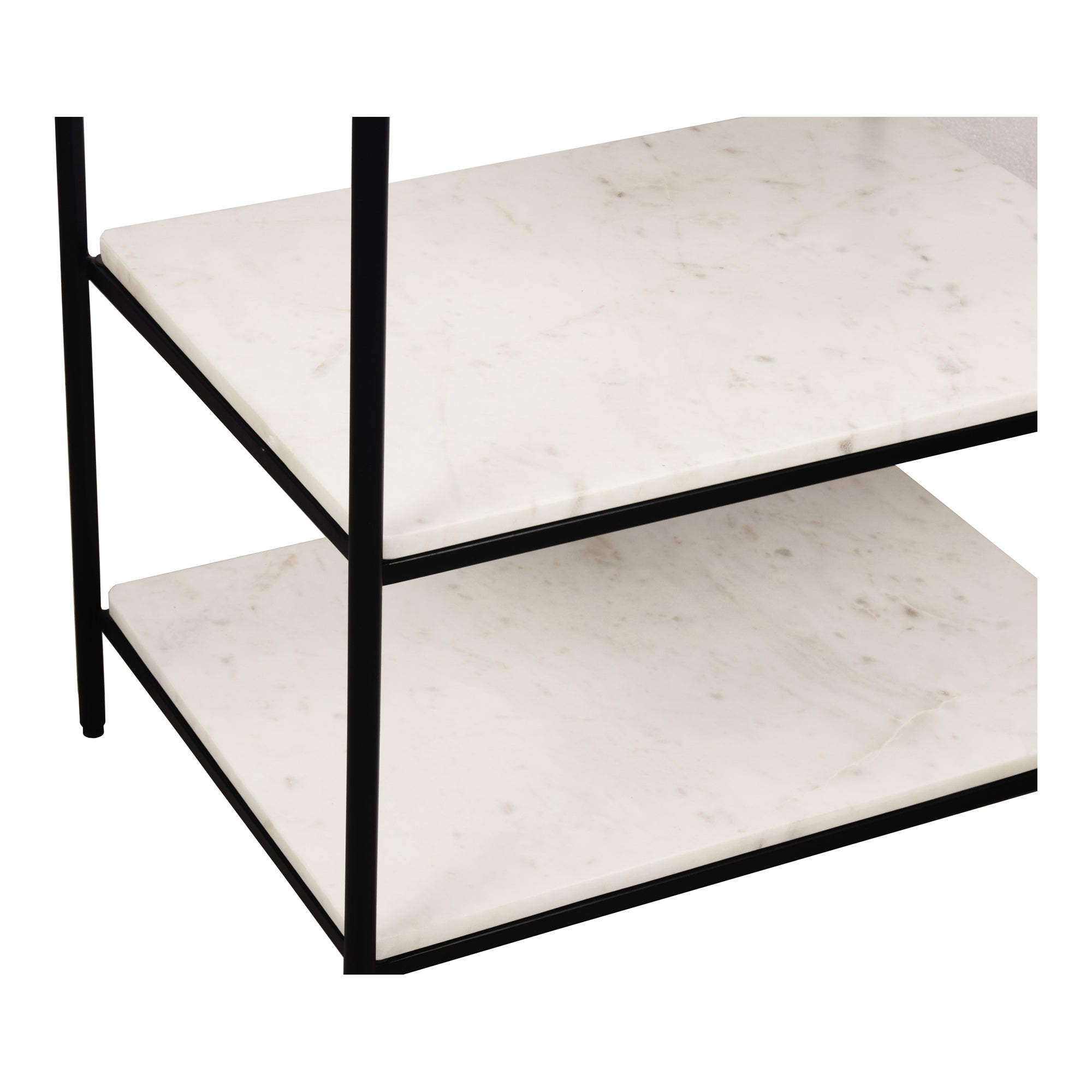 Trine Nightstand White Marble - Moes Home