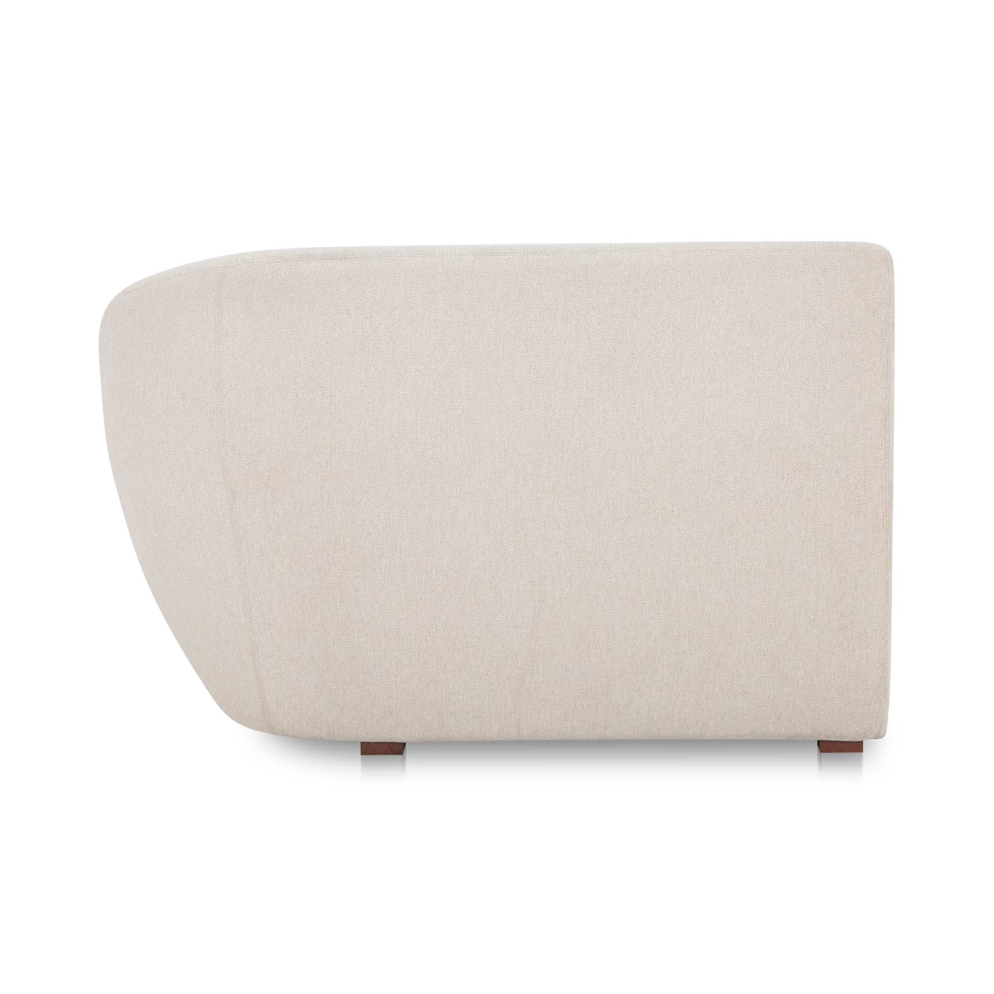 Amelia Right Arm Facing Chair Warm White - Moes Home