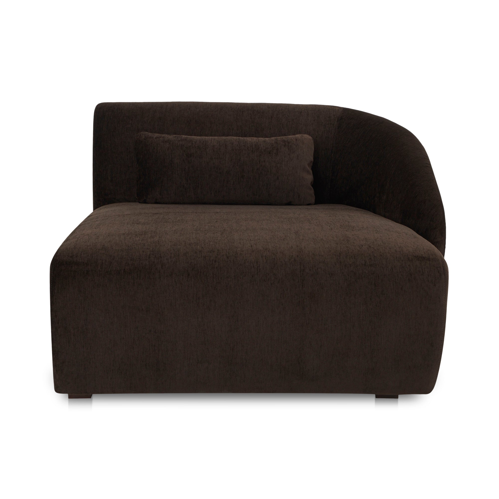 Amelia Right Arm Facing Chaise Espresso - Moes Home