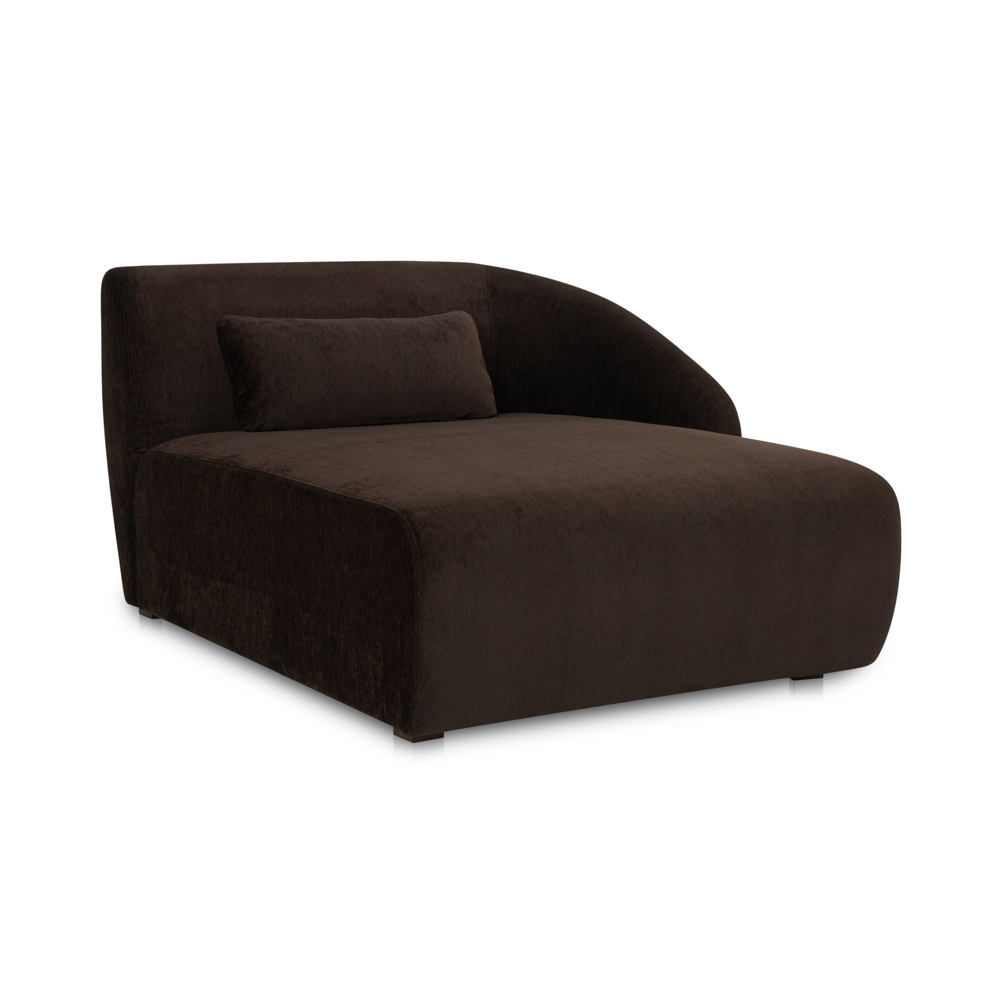 Amelia Right Arm Facing Chaise Espresso - Moes Home