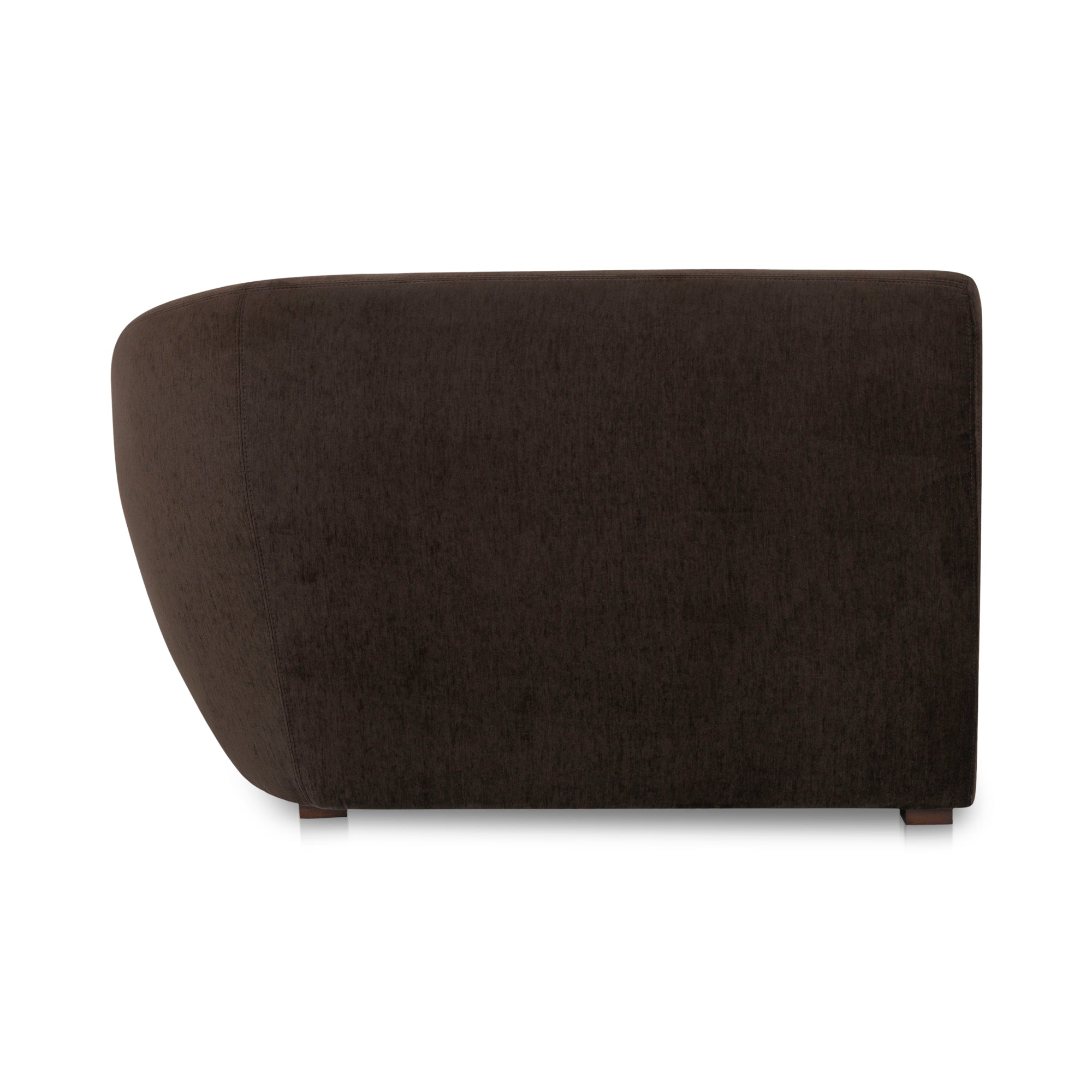 Amelia Right Arm Facing Chaise Espresso - Moes Home