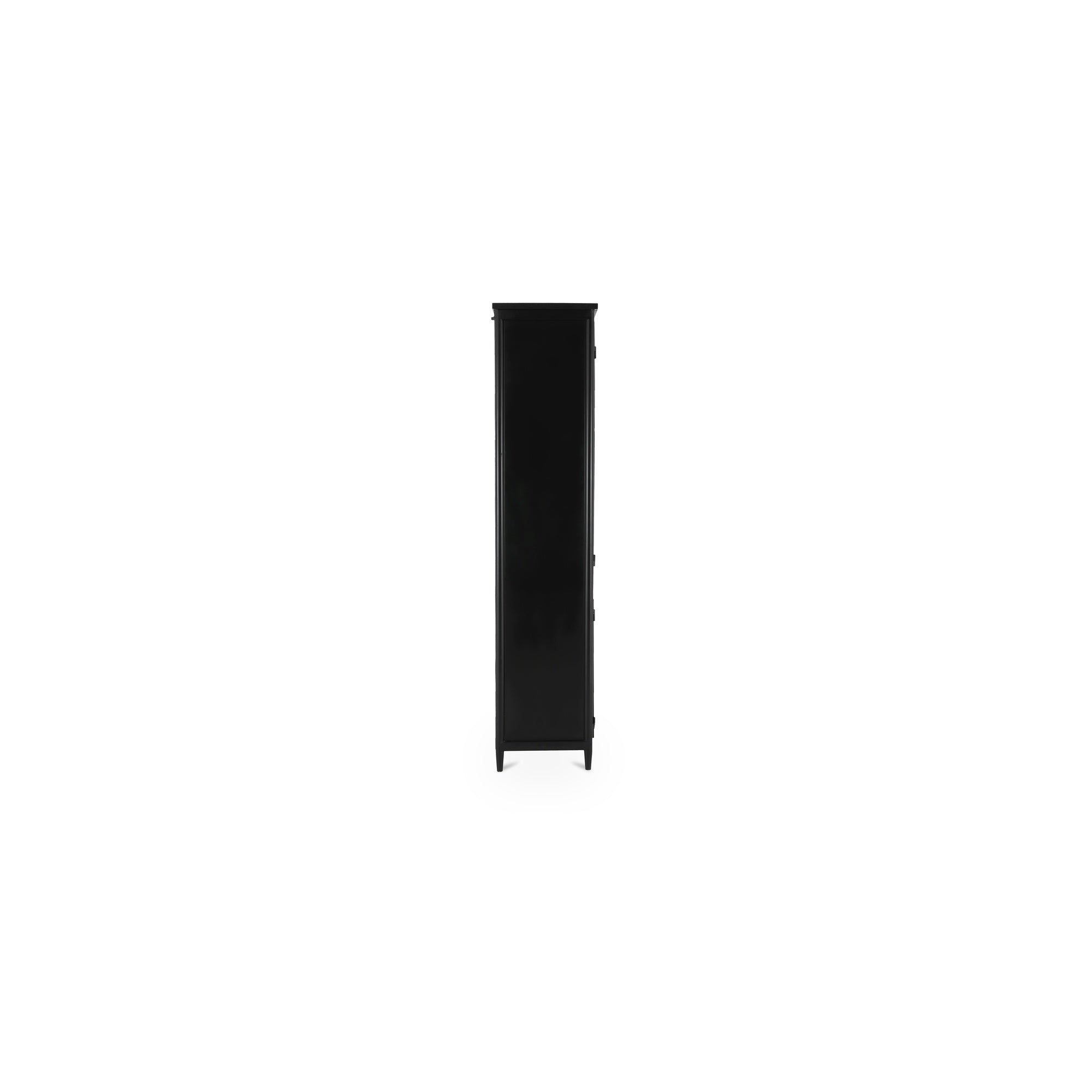 Henry Metal Tall Cabinet Black - Moes Home