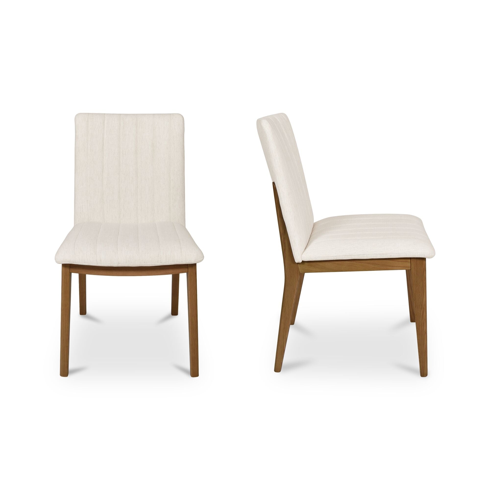 Demi Dining Chair Cream-Set of Two - Moes Home