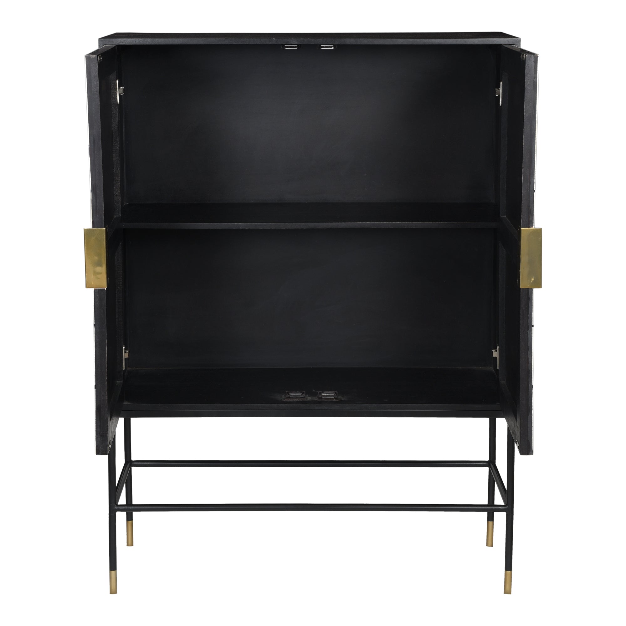 Shaws Cabinet Cream and Black - Moes Home