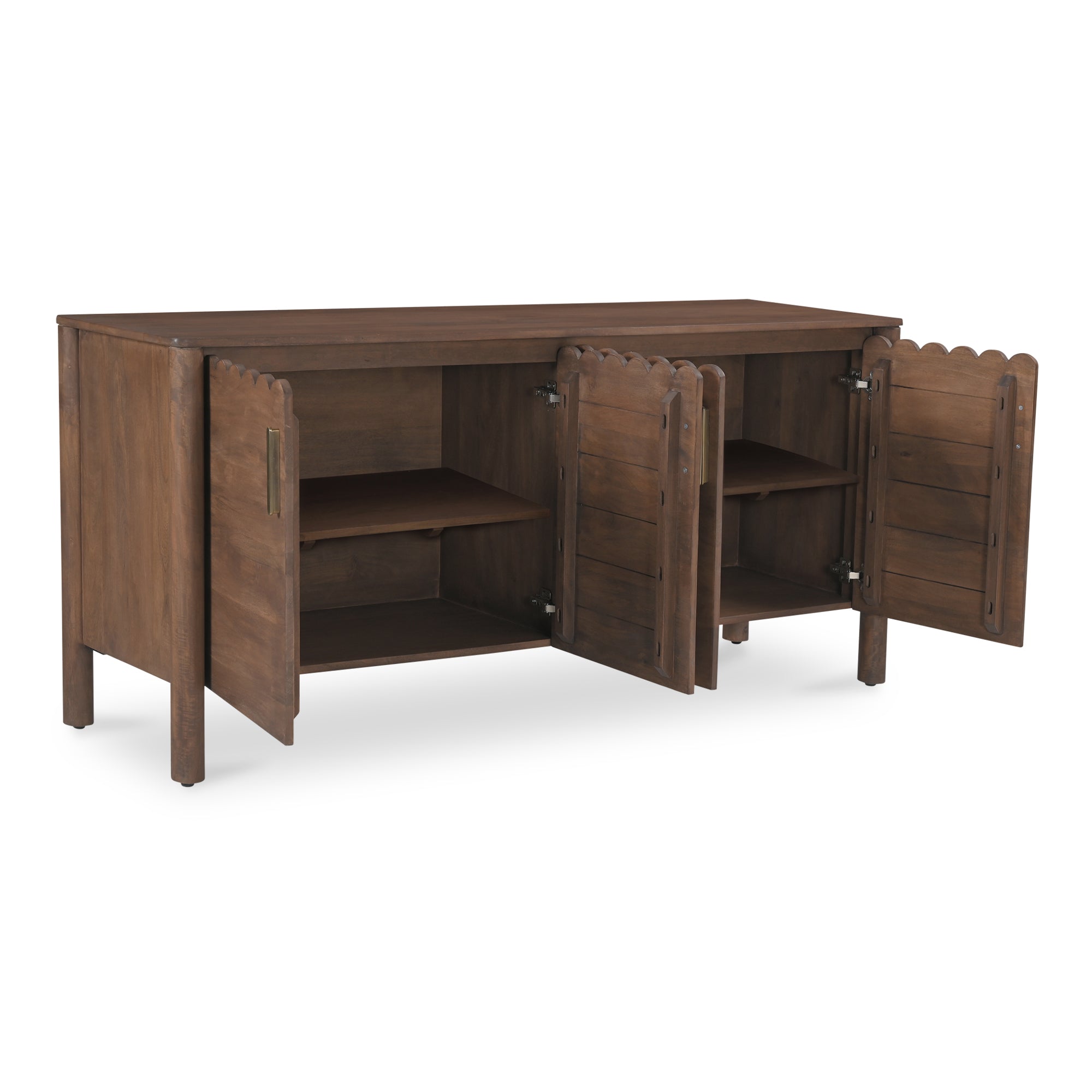 Wiley 4 Door Sideboard Vintage Brown - Moes Home