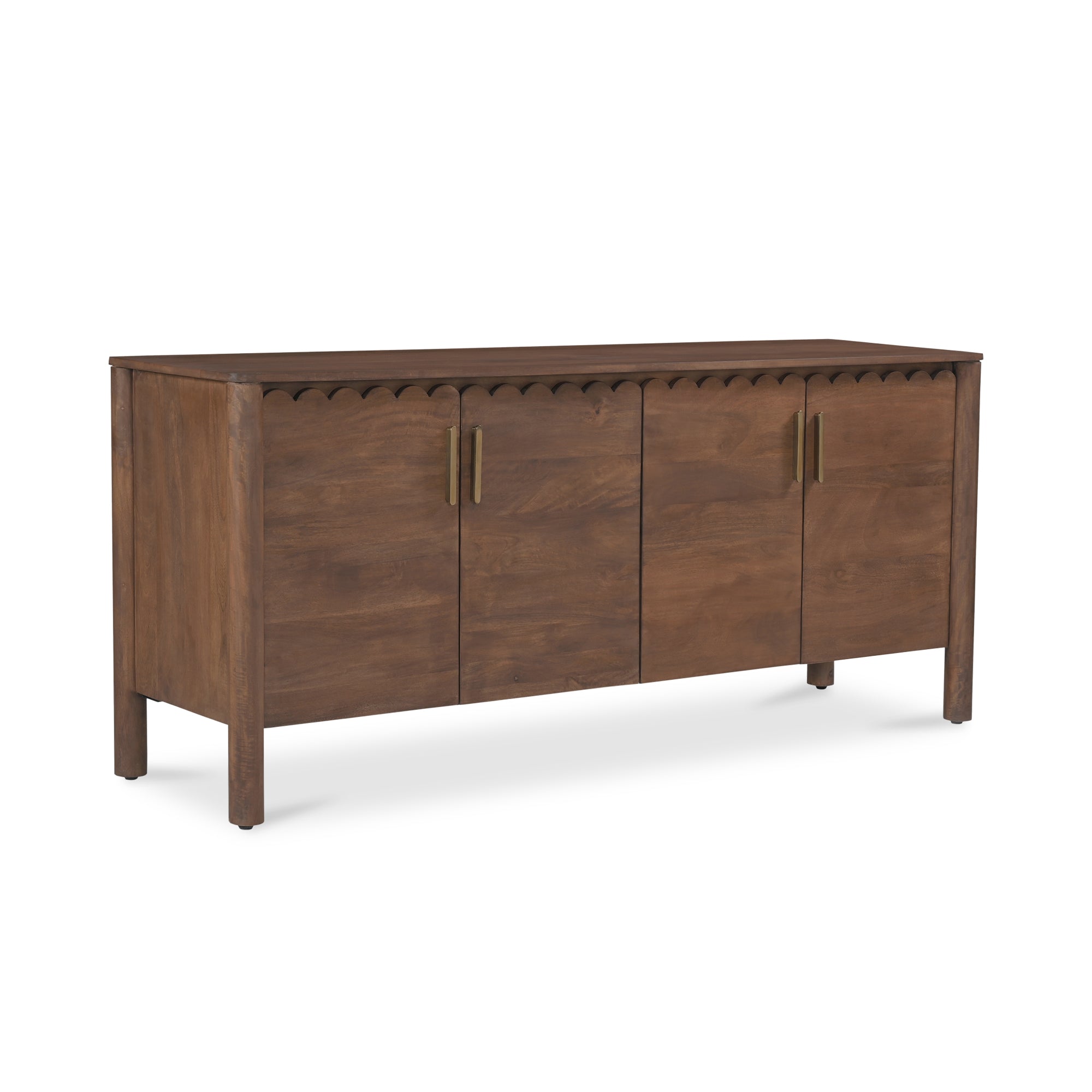 Wiley 4 Door Sideboard Vintage Brown - Moes Home