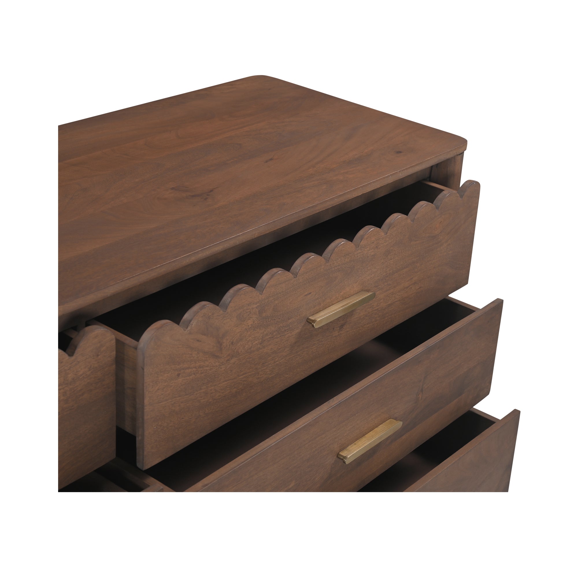 Wiley Dresser Vintage Brown - Moes Home