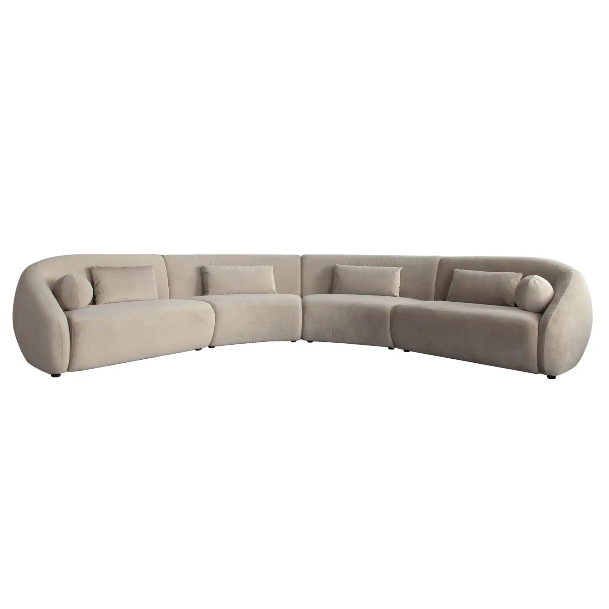 Lena 4 Piece Fawn Alpaca Fabric Sofa - Best Buy Furniture