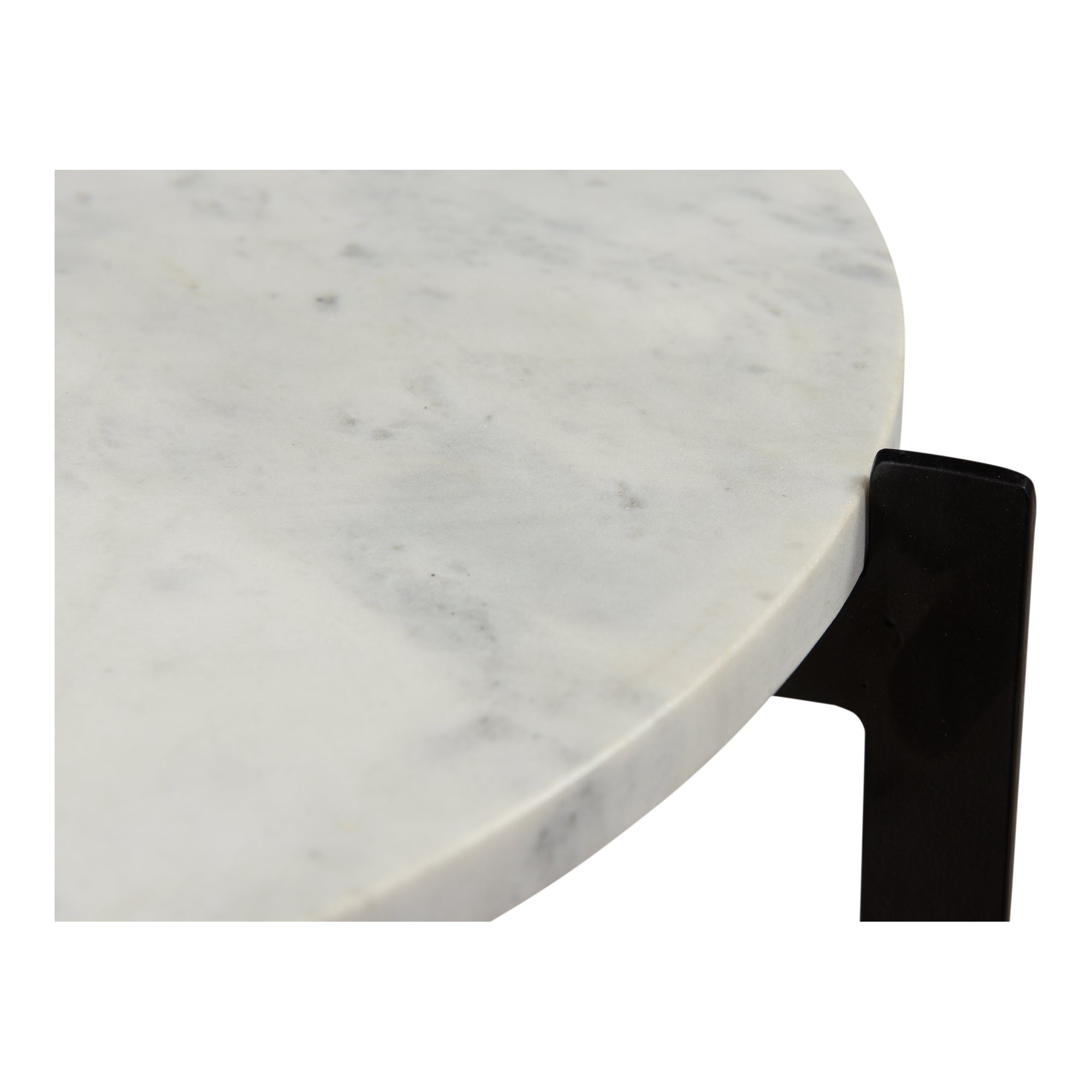 Melanie Accent Table White - Moes Home