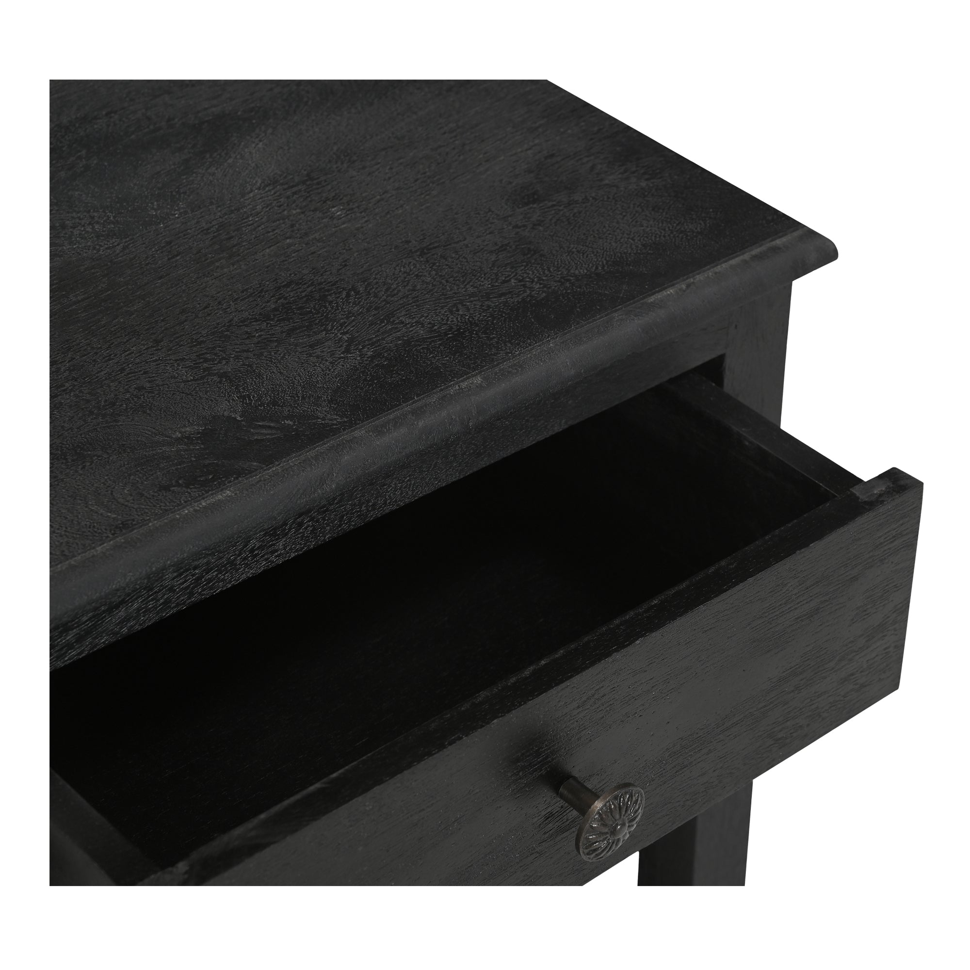Corrine Nightstand Antique Black - Moes Home