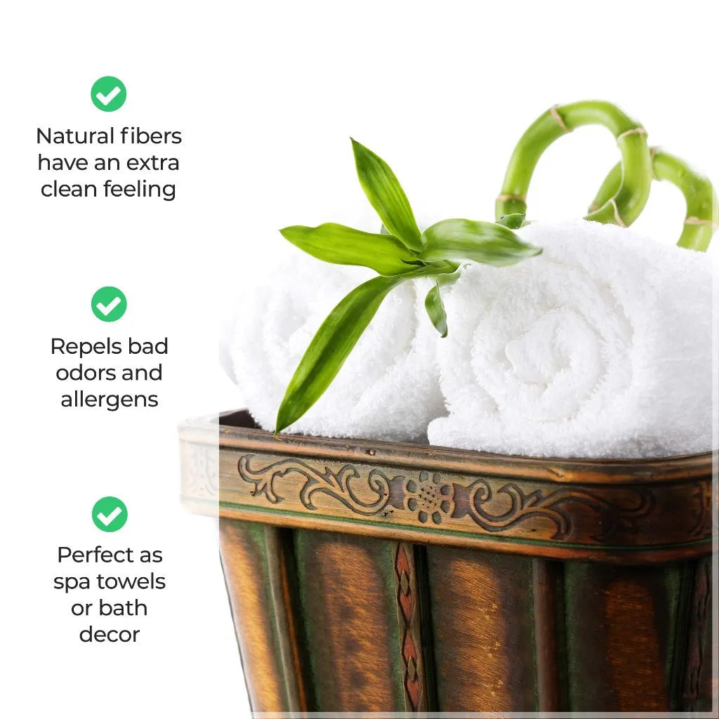 Rayon from Bamboo Eco-Friendly Fluffy Soft Solid Bath Towel Set of 3 - Bath Towel by Superior Brand