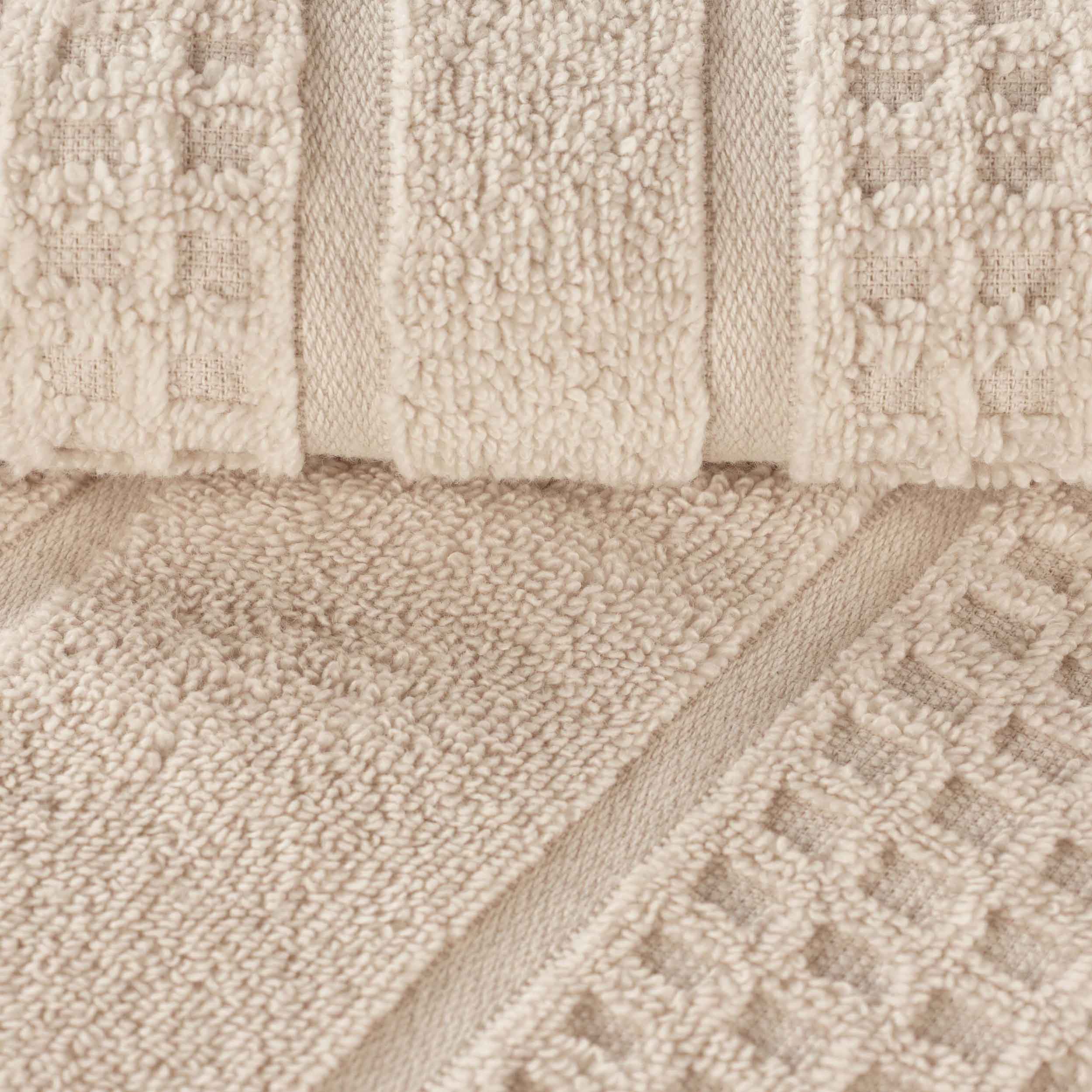 Napa Zero Twist Cotton Solid Waffle Honeycomb Bath Towel Set of 3 - Bath Towel by Superior Brand