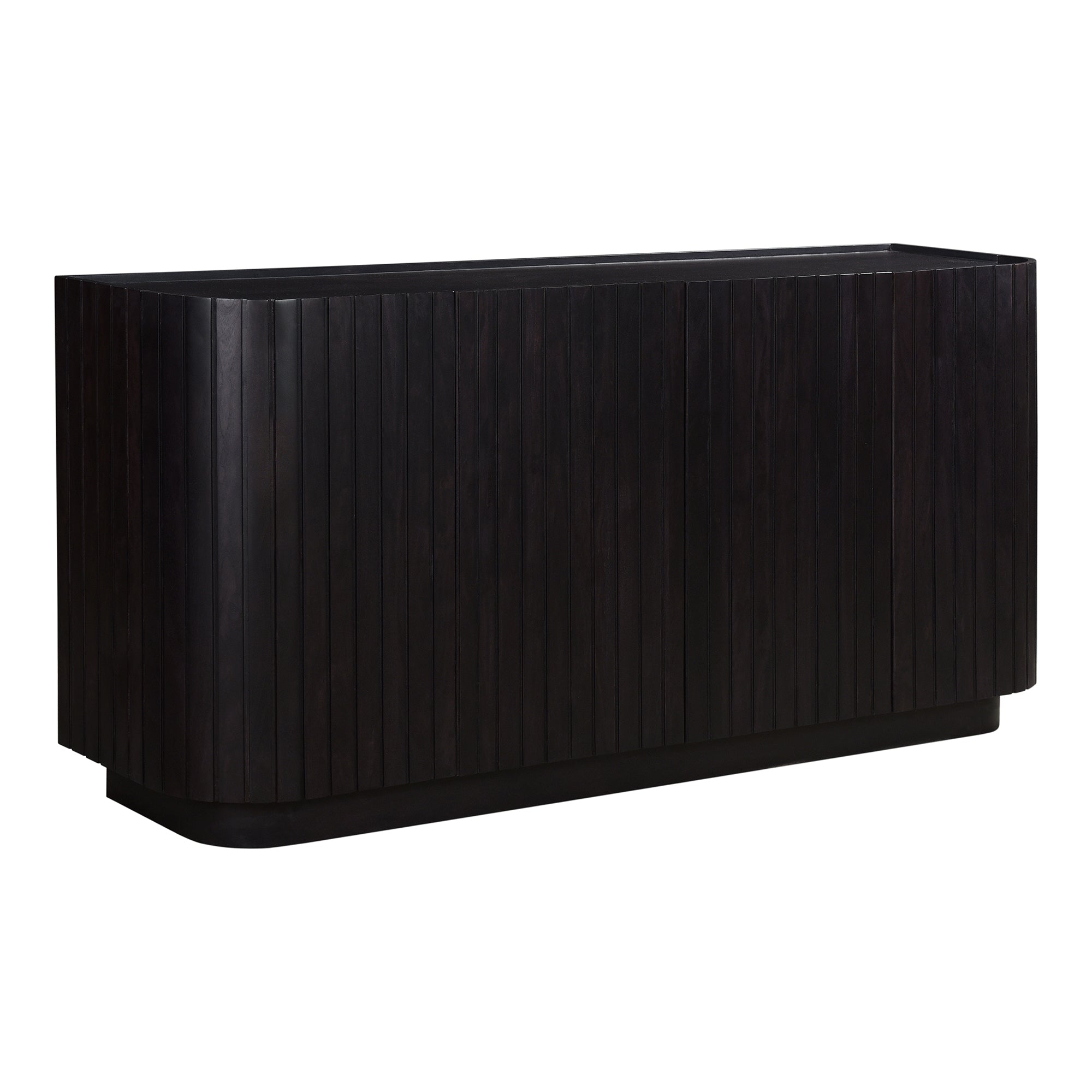 Povera 4 Door Sideboard Black - Moes Home