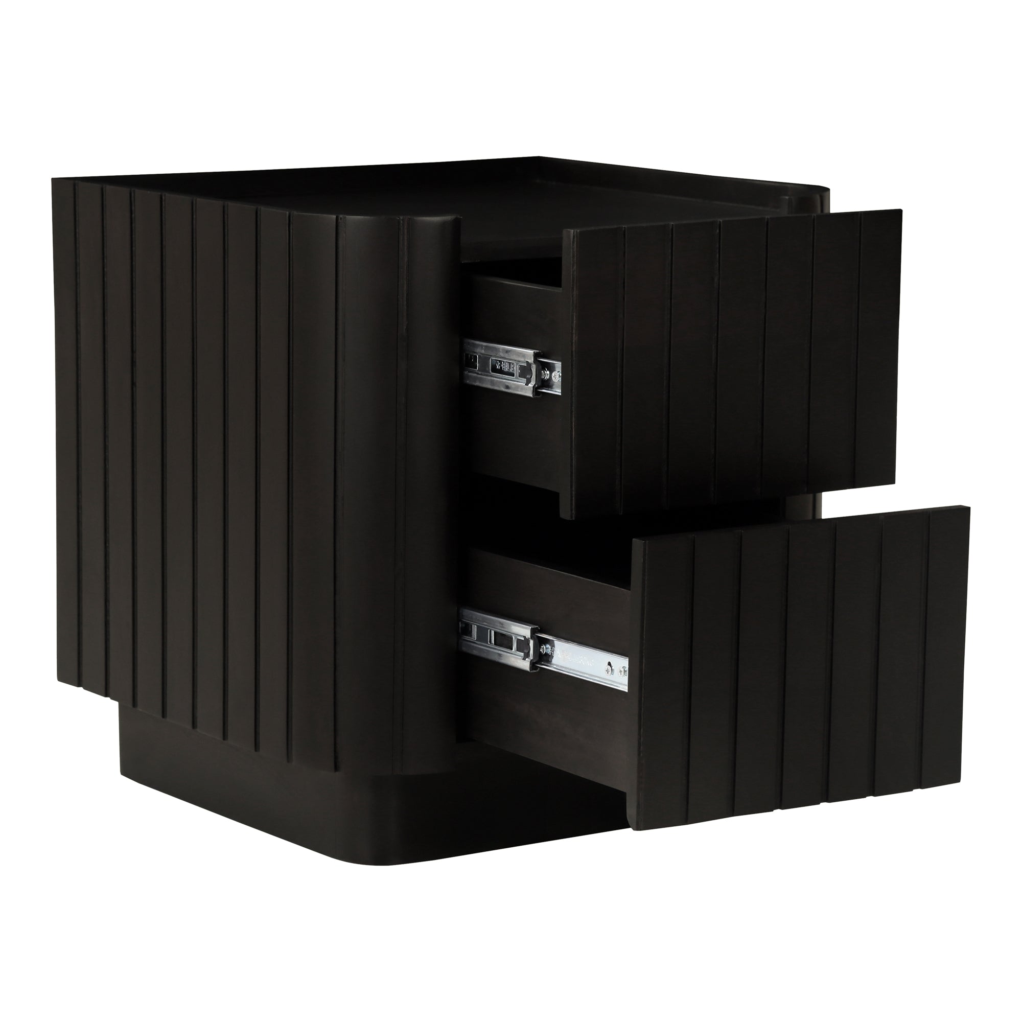 Povera Nightstand Black - Moes Home