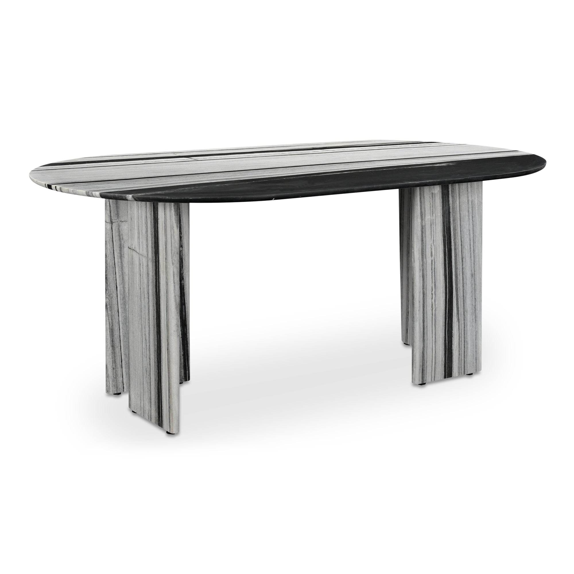 Celia Oval Dining Table Green Onyx Marble