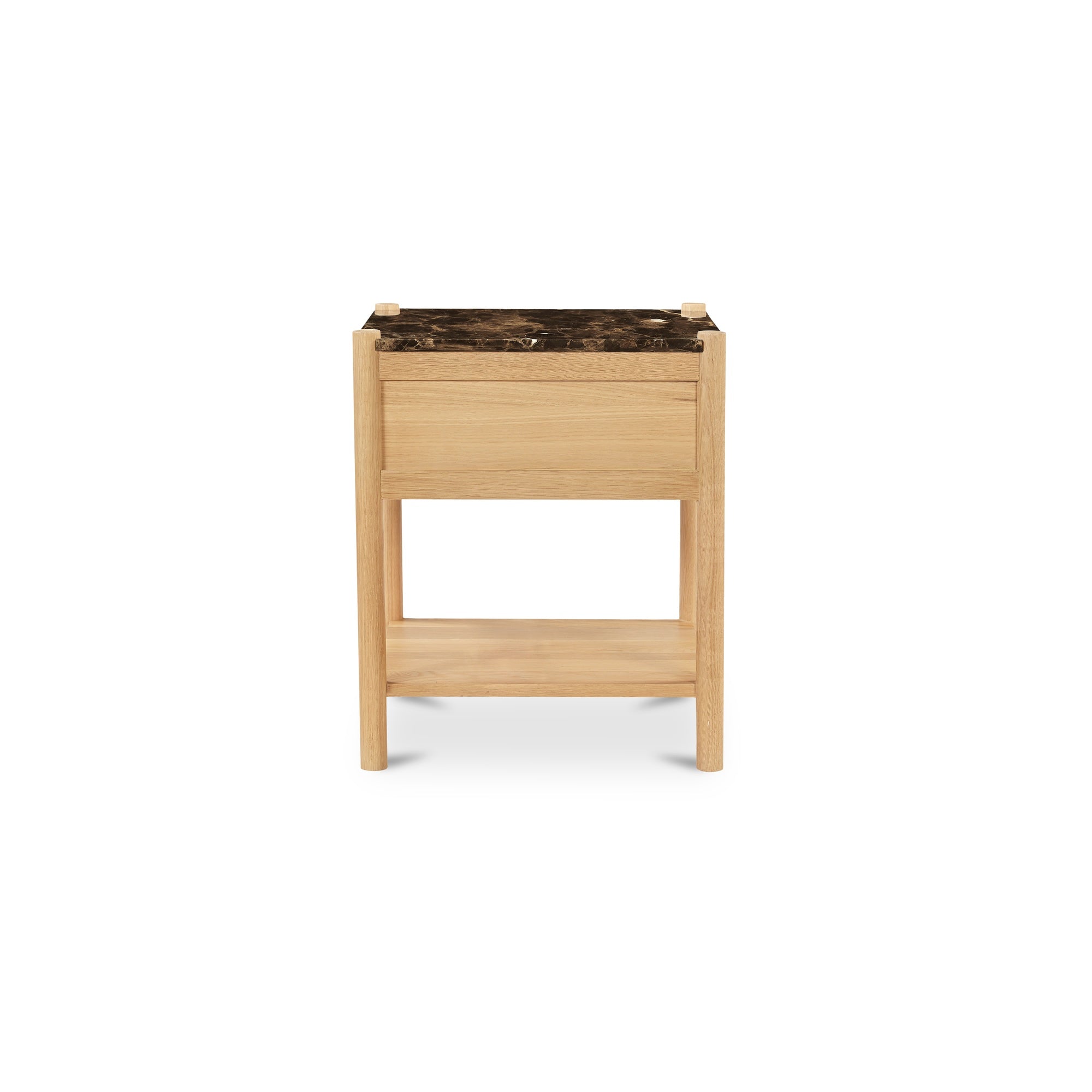 Elio Nightstand Dark Emperador Marble - Moes Home