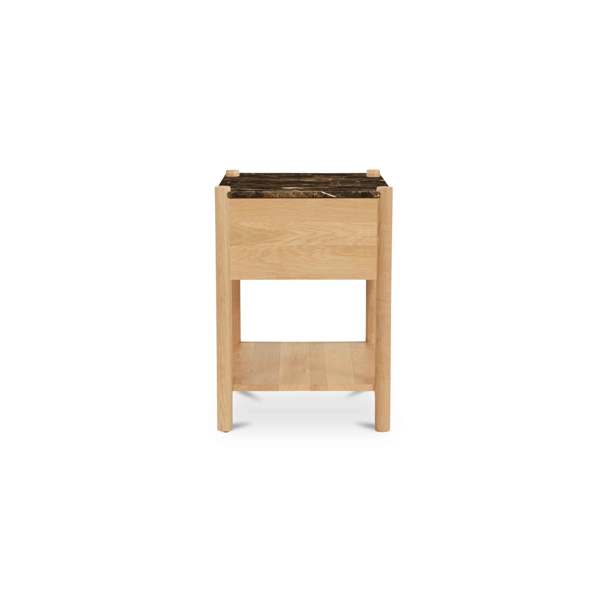 Elio Nightstand Dark Emperador Marble - Moes Home