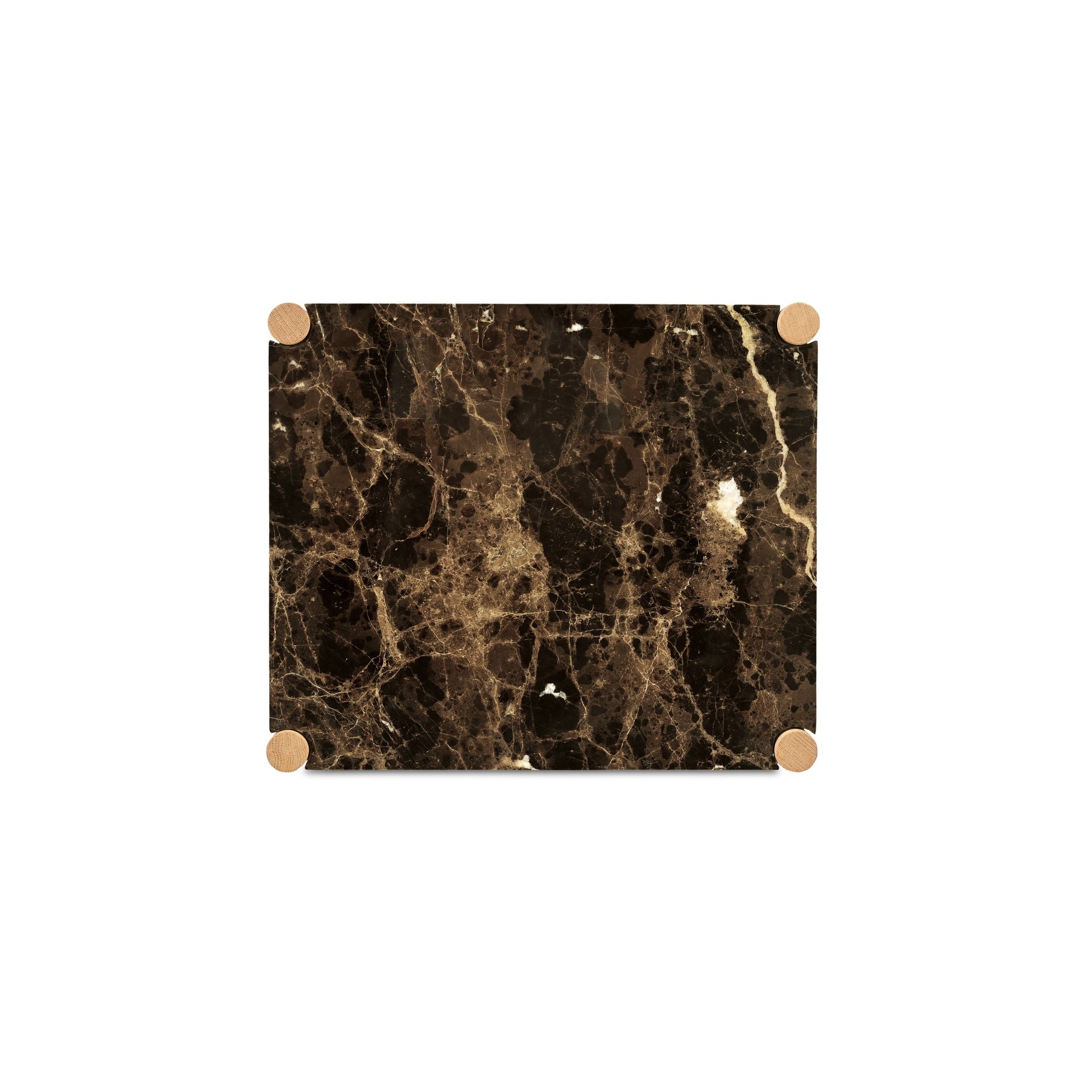 Elio Nightstand Dark Emperador Marble - Moes Home
