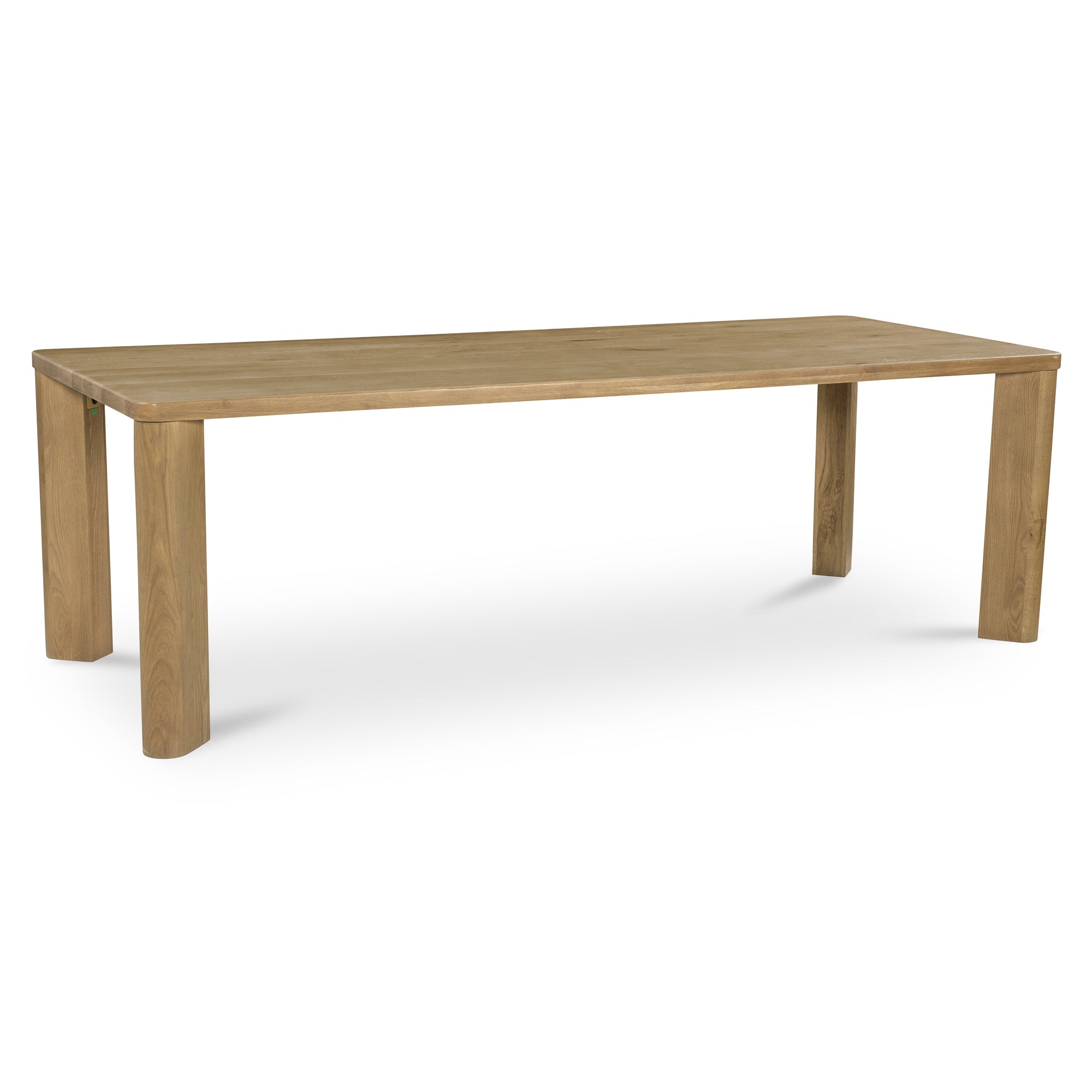 Segment Dining Table Wood Large Heritage Brown - Moes Home
