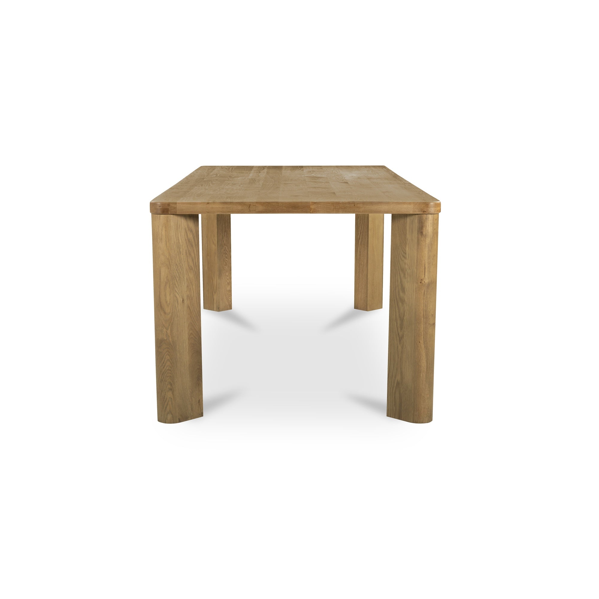 Segment Dining Table Wood Large Heritage Brown - Moes Home