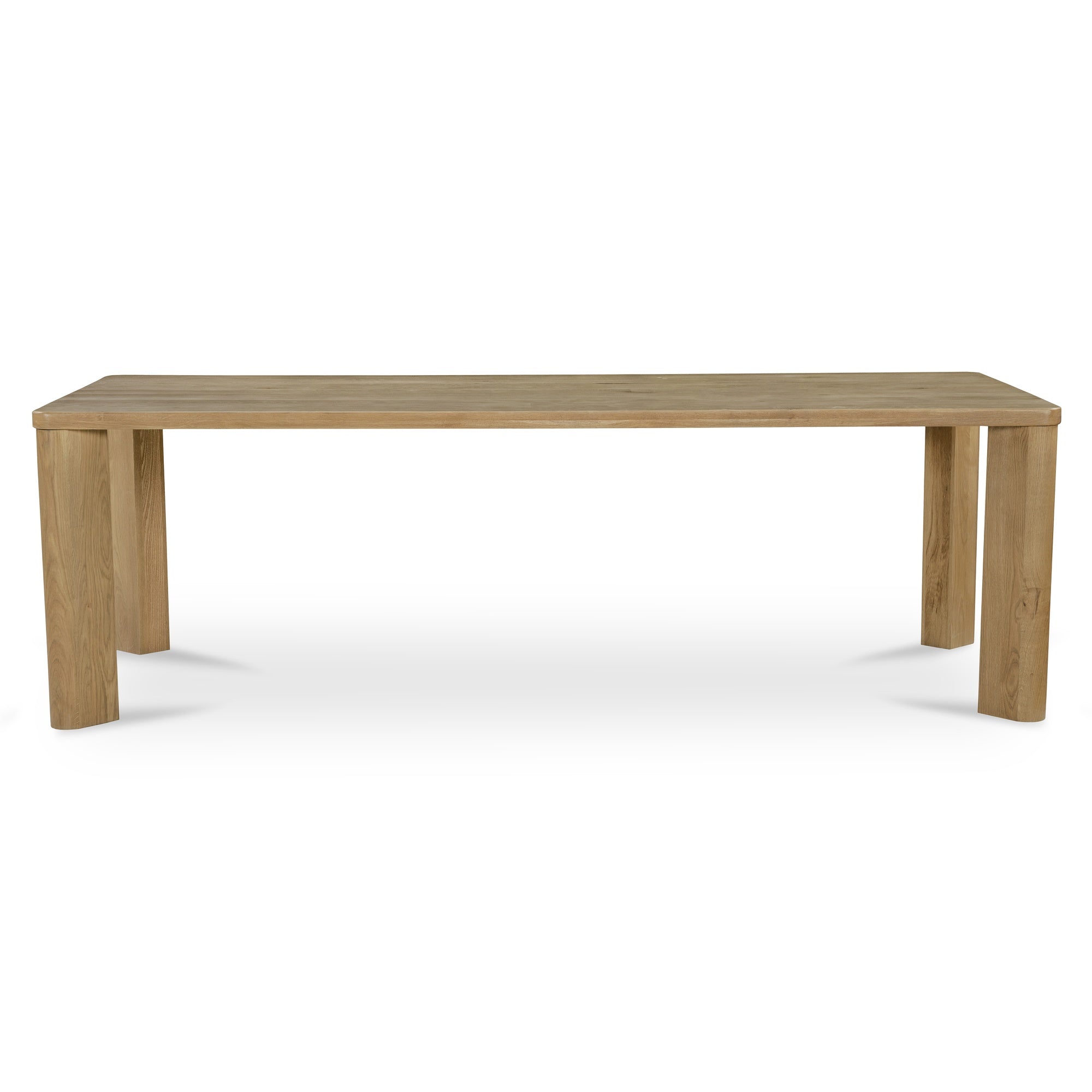 Segment Dining Table Wood Large Heritage Brown - Moes Home