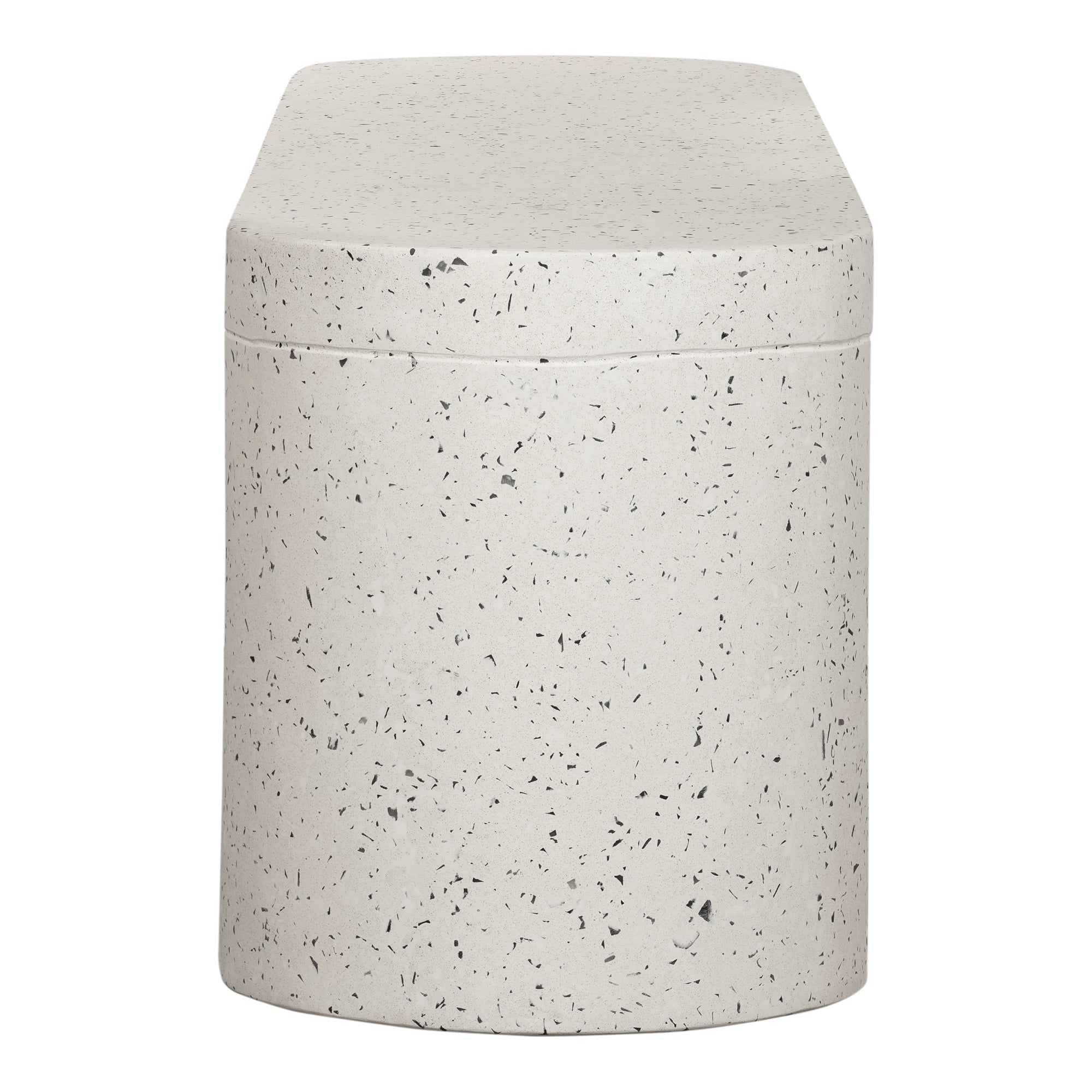 Lyon Outdoor Bench White Terrazzo - Moes Home