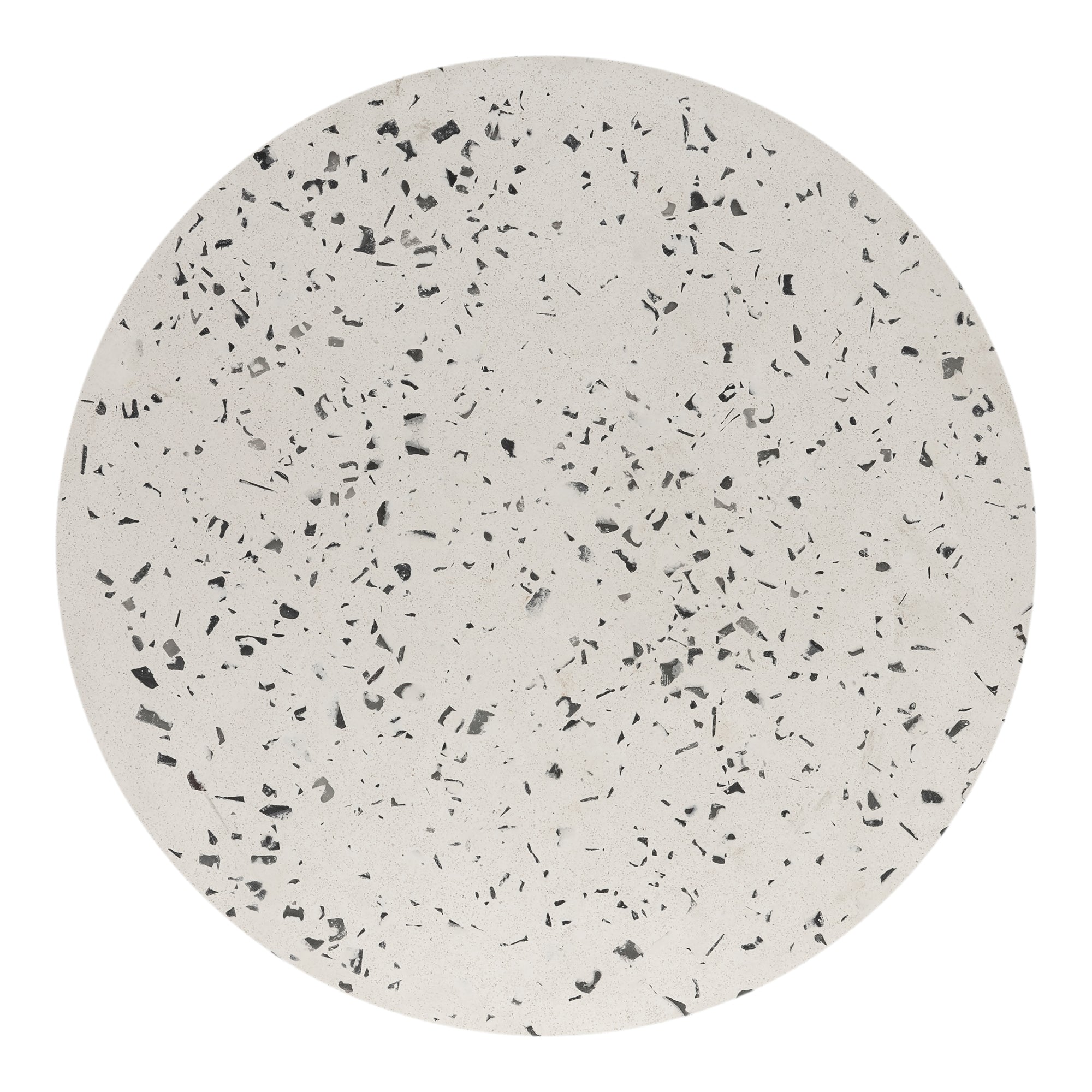 Lyon Outdoor Stool White Terrazzo - Moes Home