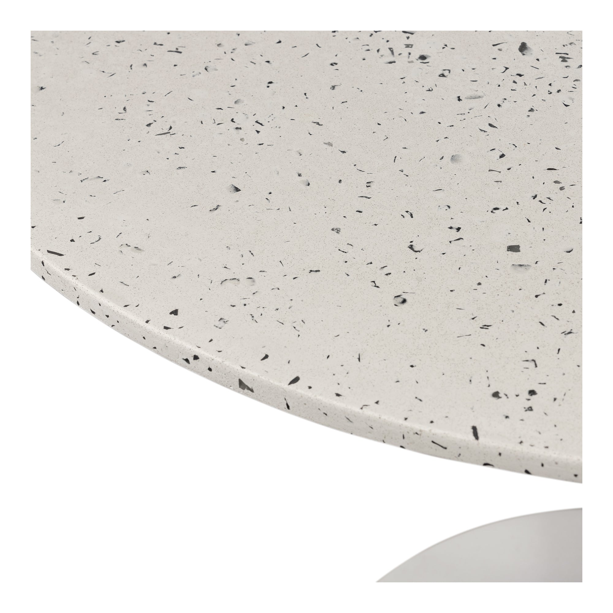 Tuli Outdoor Cafe Table White Terrazzo - Moes Home
