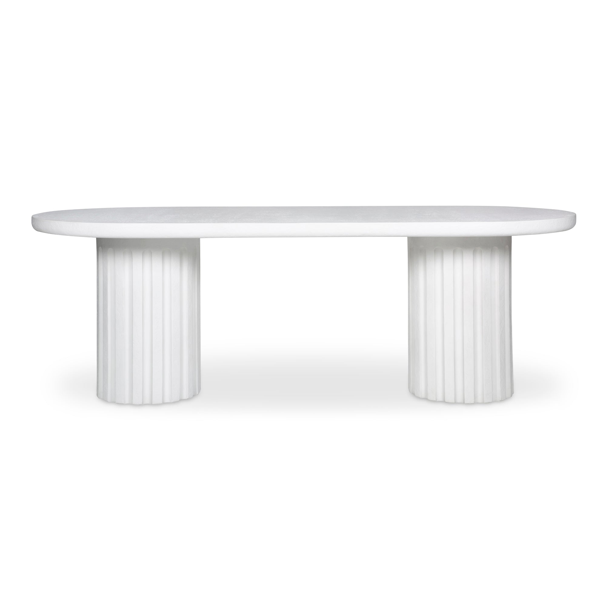 Eris Outdoor Dining Table White - Moes Home