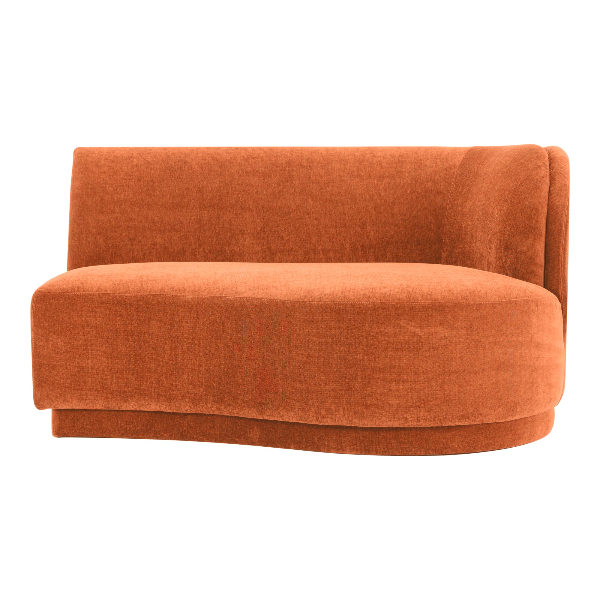 Yoon Chaise Right Fired Rust - Moes Home