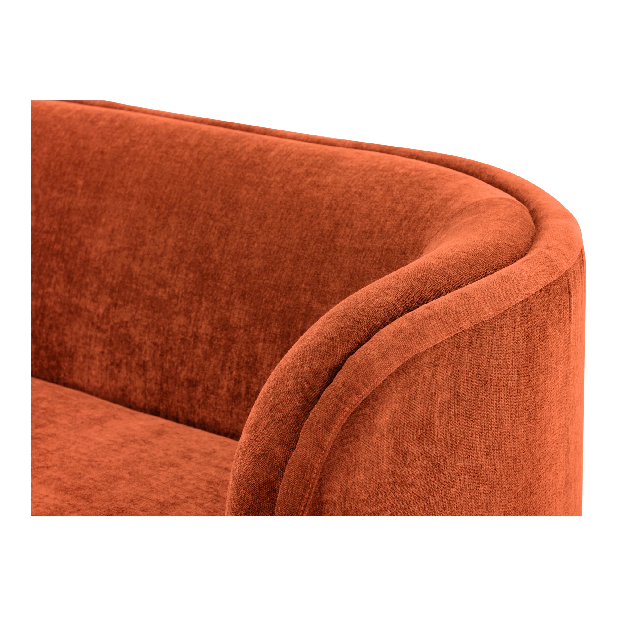 Yoon Chaise Right Fired Rust - Moes Home