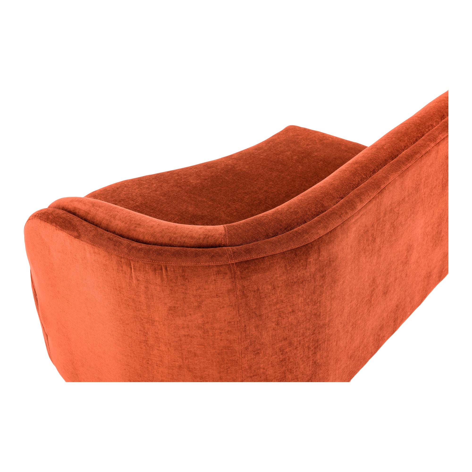 Yoon Chaise Right Fired Rust - Moes Home