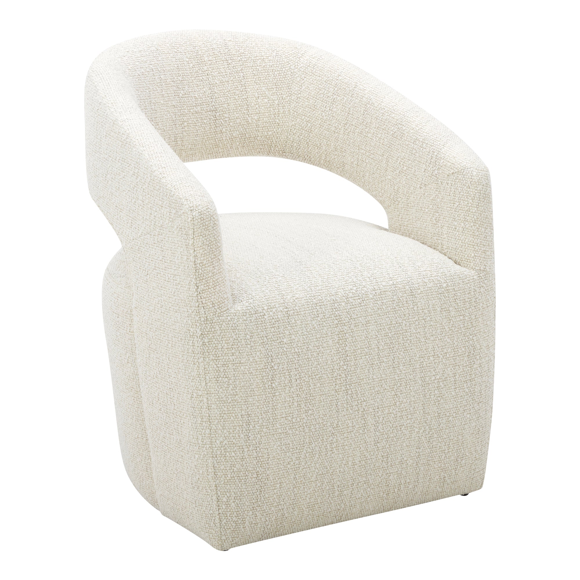 Barrow Rolling Dining Chair Grey Storm