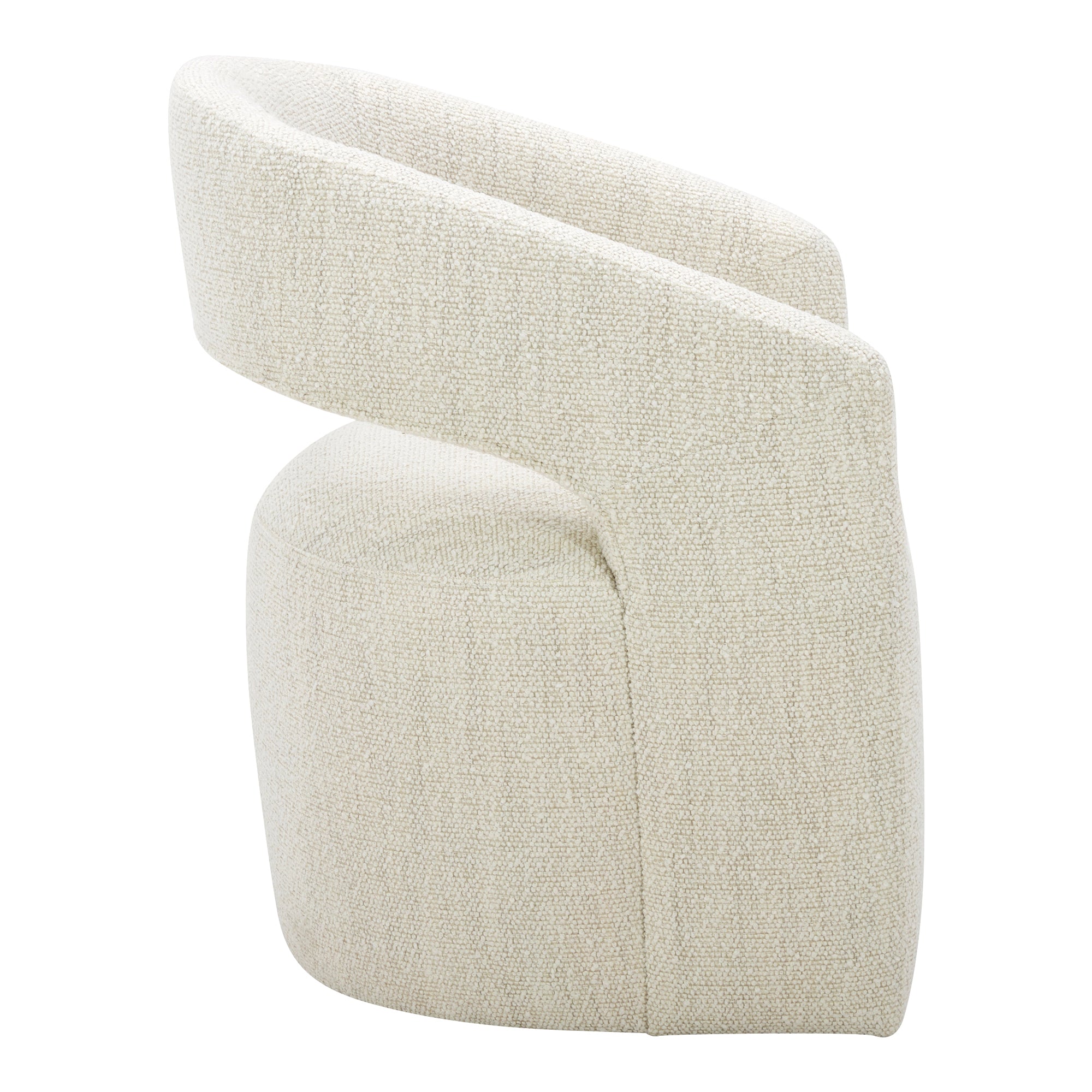 Barrow Rolling Dining Chair Grey Storm