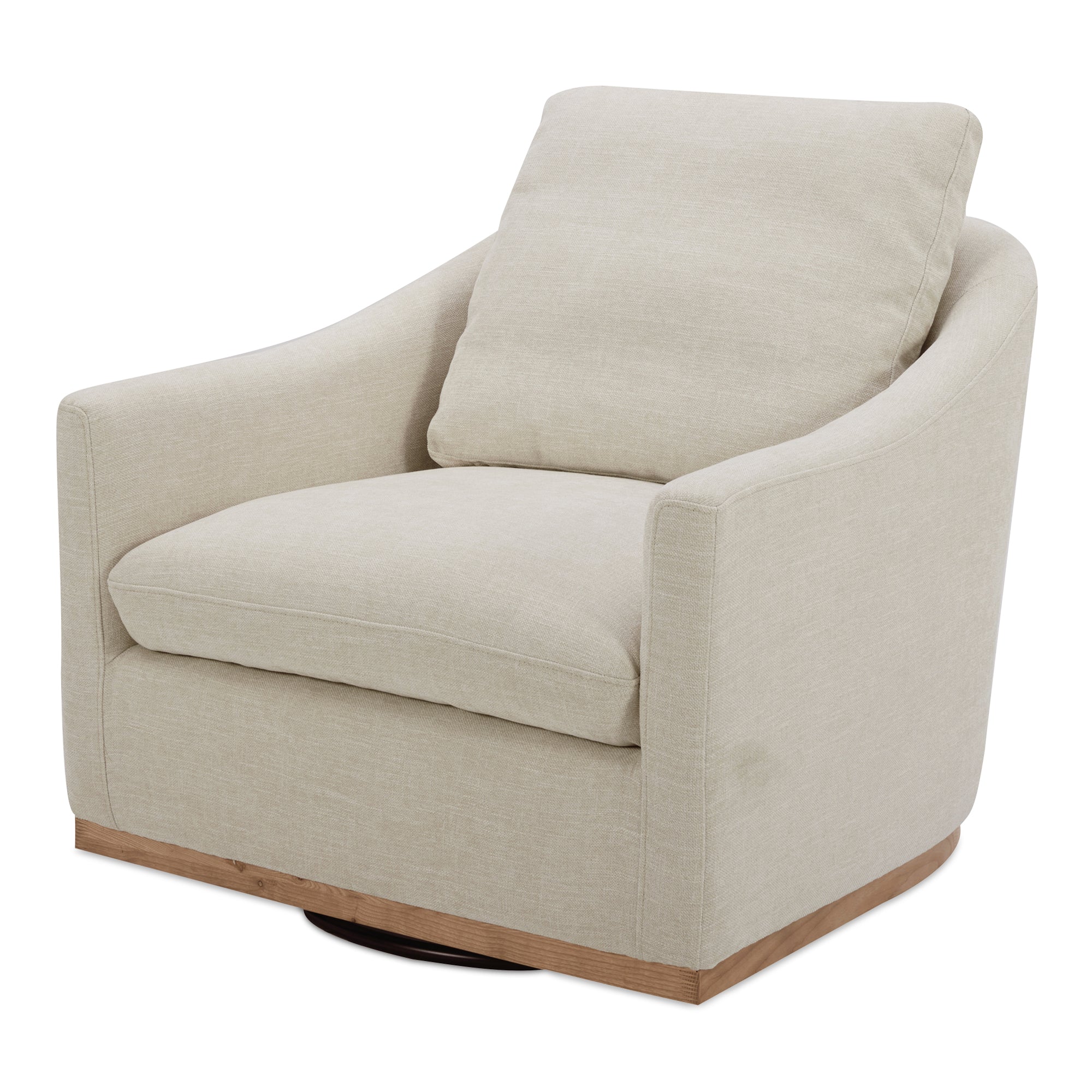 Linden Swivel Chair Soft Taupe