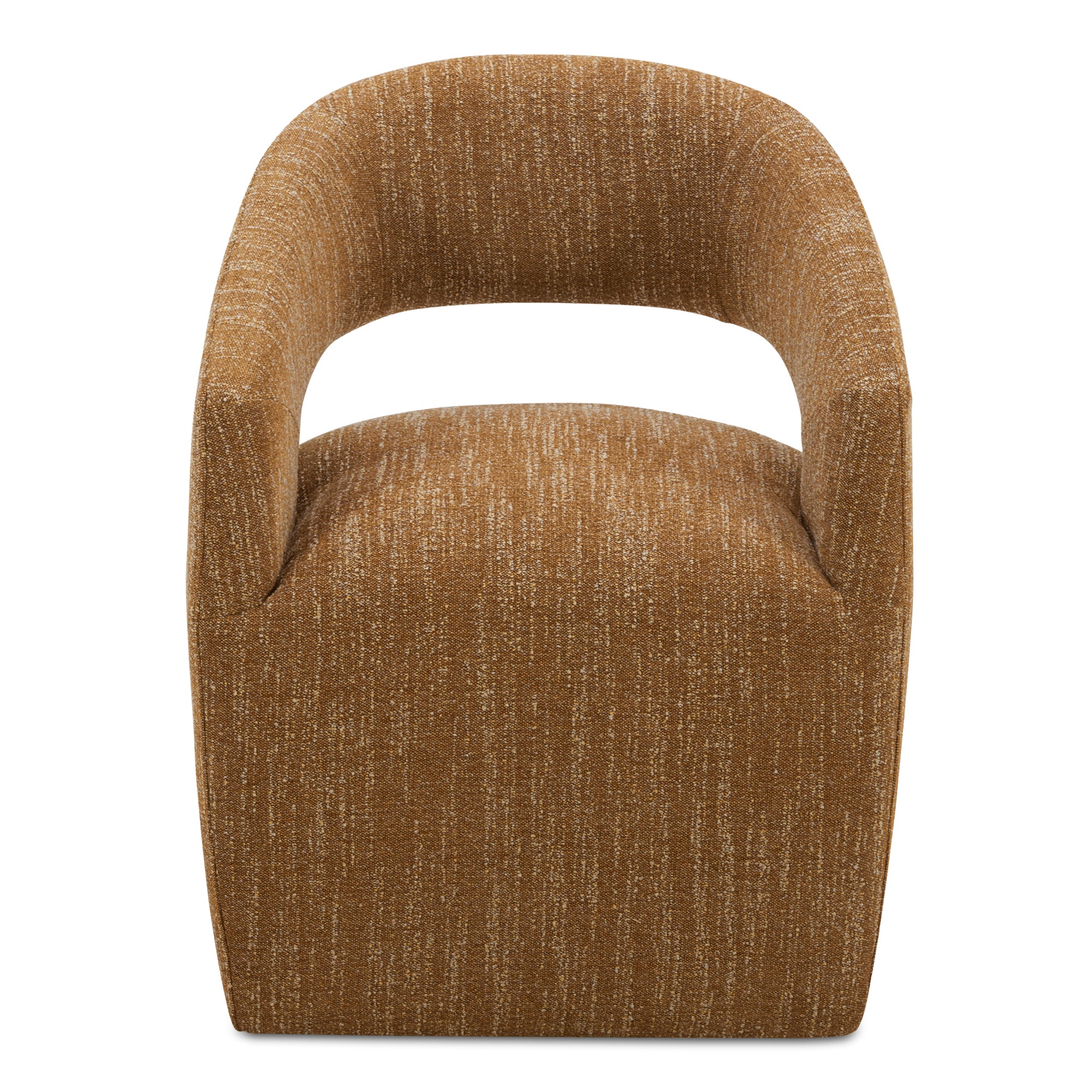 Barrow Rolling Dining Chair Amber Glow - Moes Home
