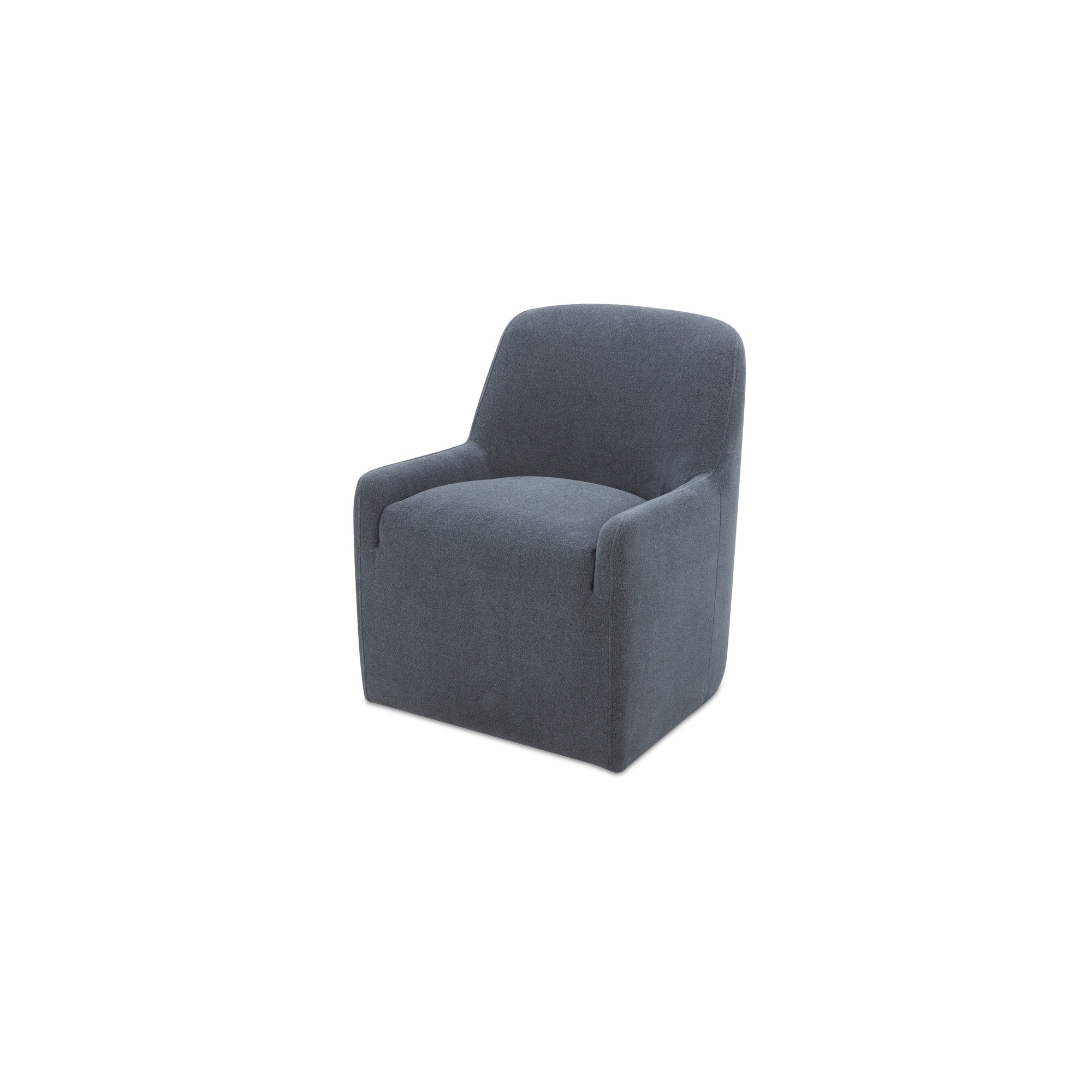 Maisie Rolling Dining Chair Tan Leather