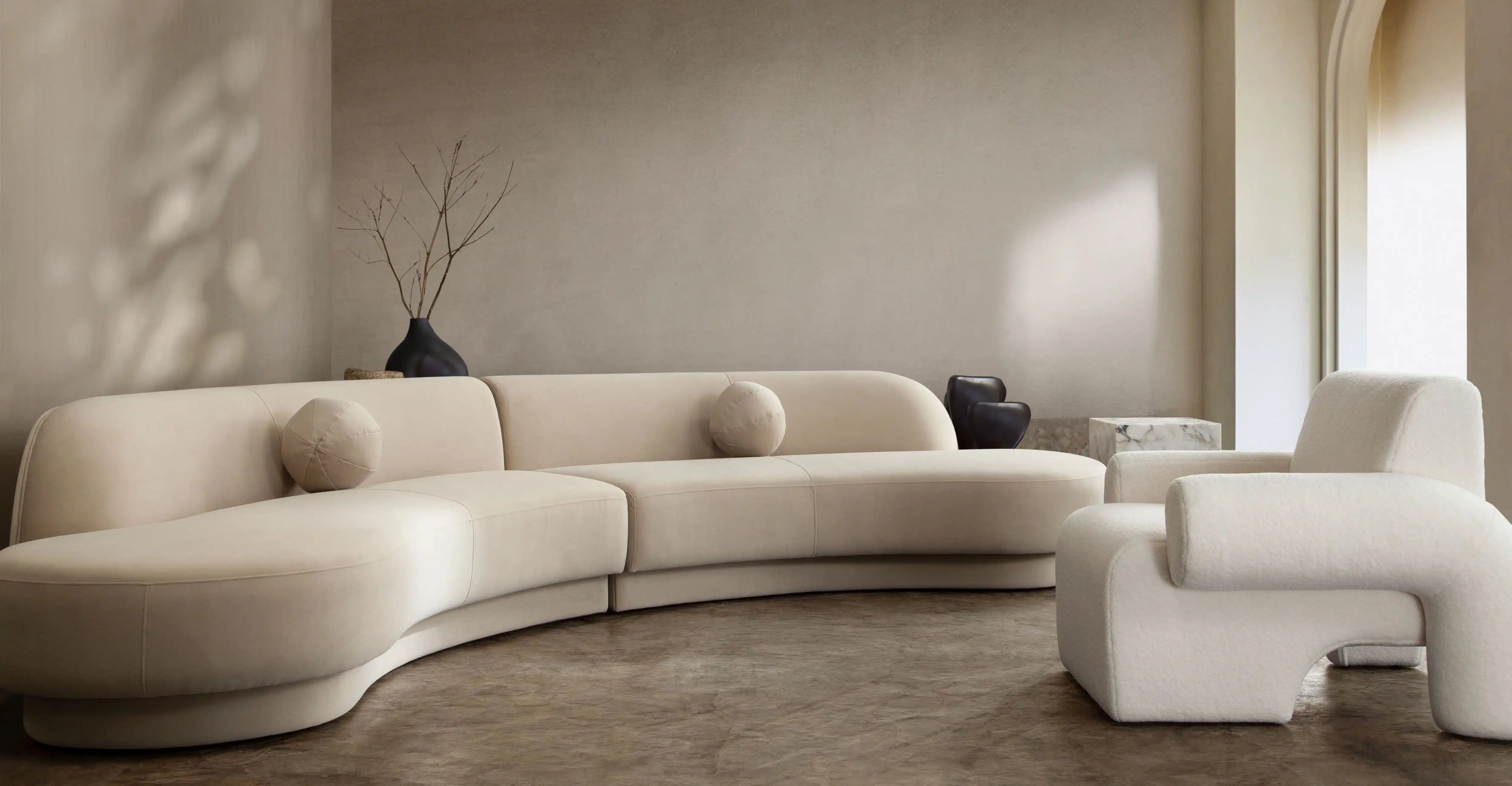 Zelda Light Camel Performance Velvet 2 Piece Sectional Sofa - Best Buy Furniture
