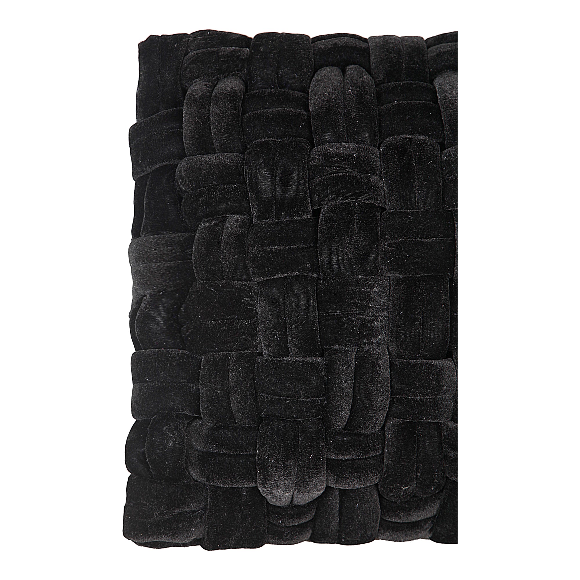 Pj Velvet Pillow Black - Moes Home