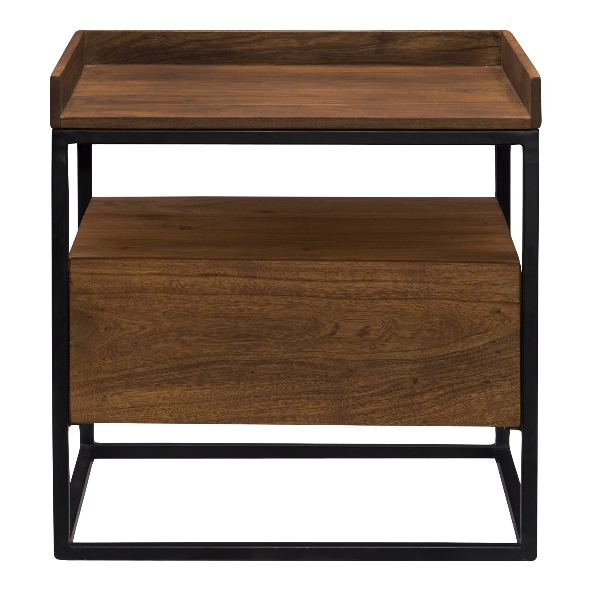 Vancouver Side Table Light Brown - Moes Home