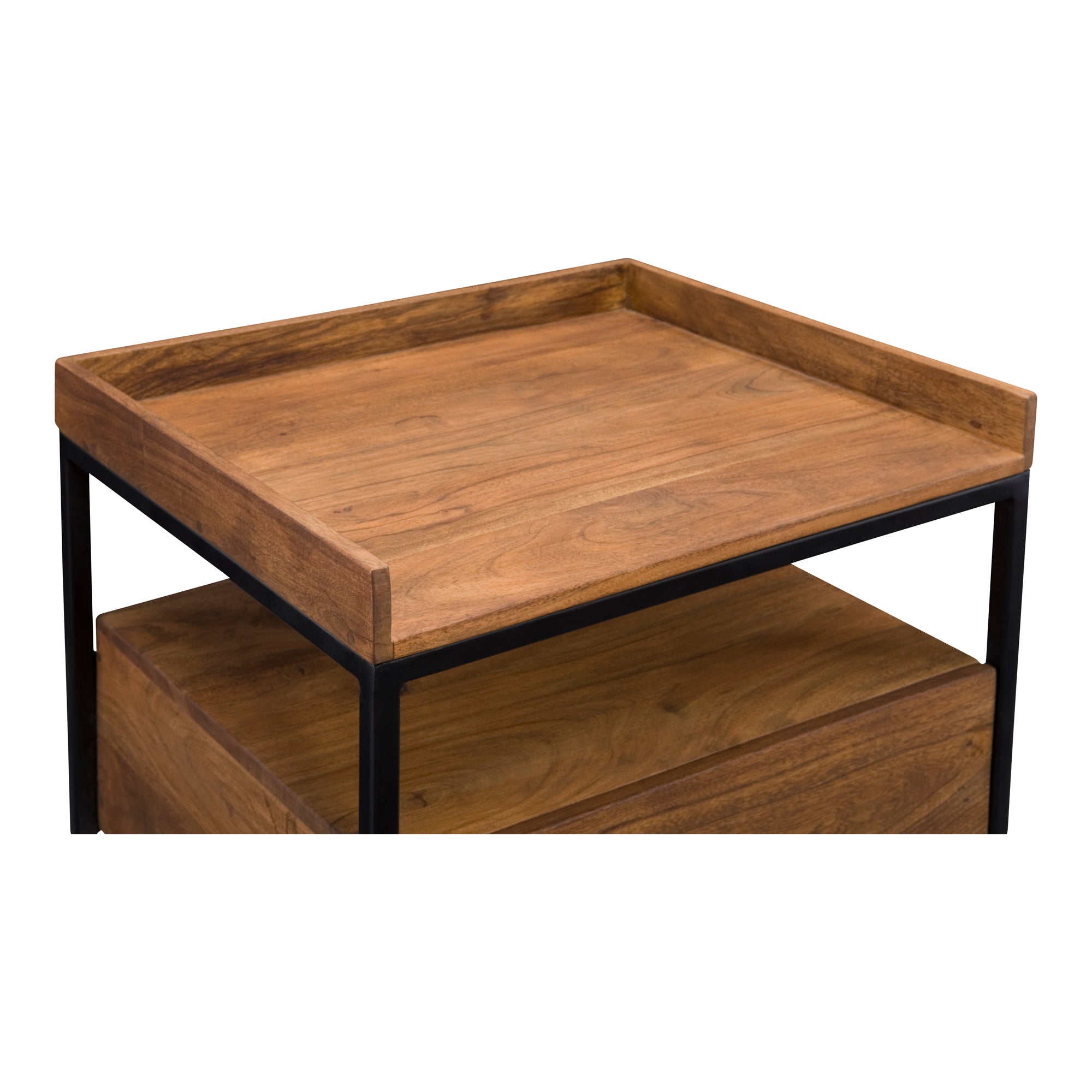 Vancouver Side Table Light Brown - Moes Home