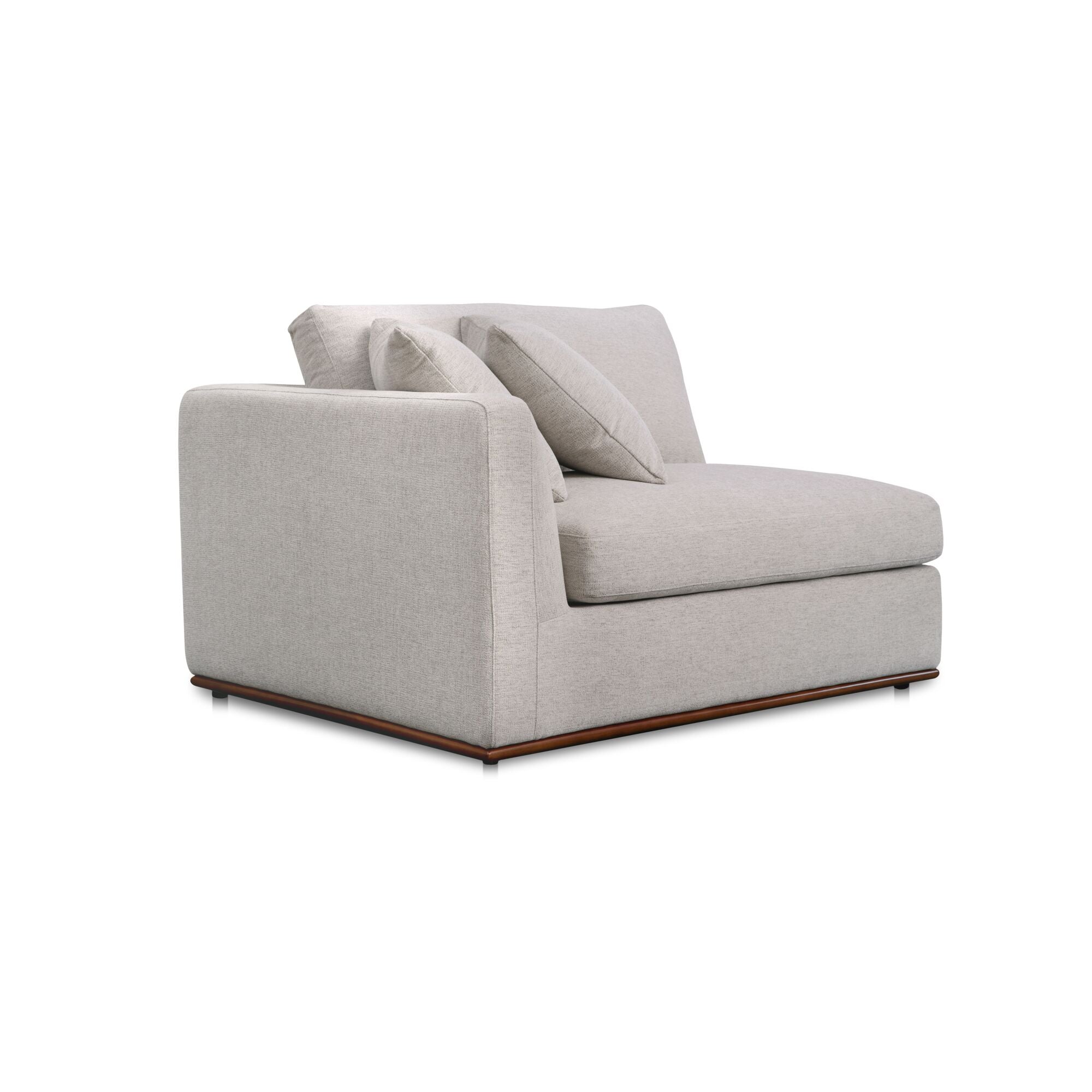 Rue Left Arm Facing Chair Off White