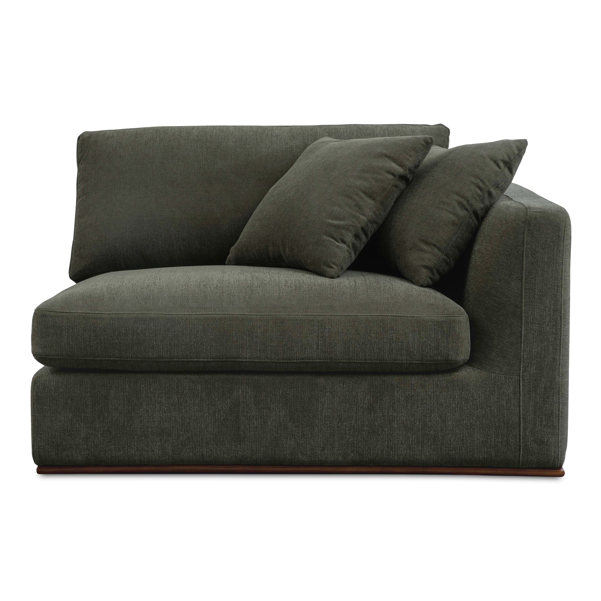 Rue Right Arm Facing Chair Deep Green