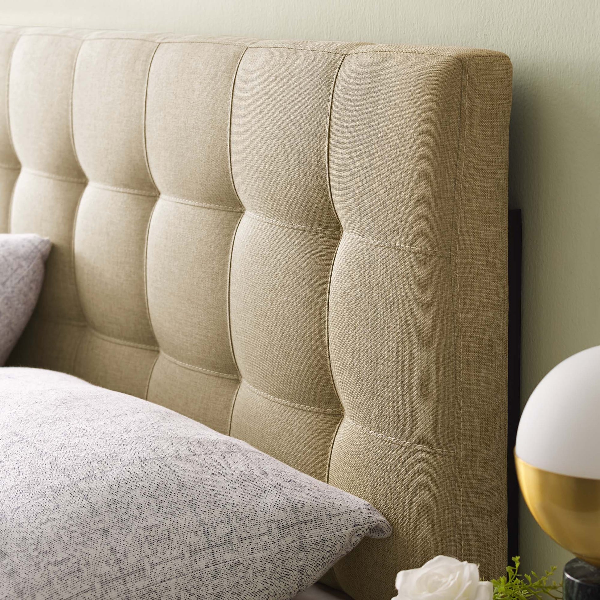 Lily Upholstered Fabric King Headboard by Modway - Best Buy Furniture