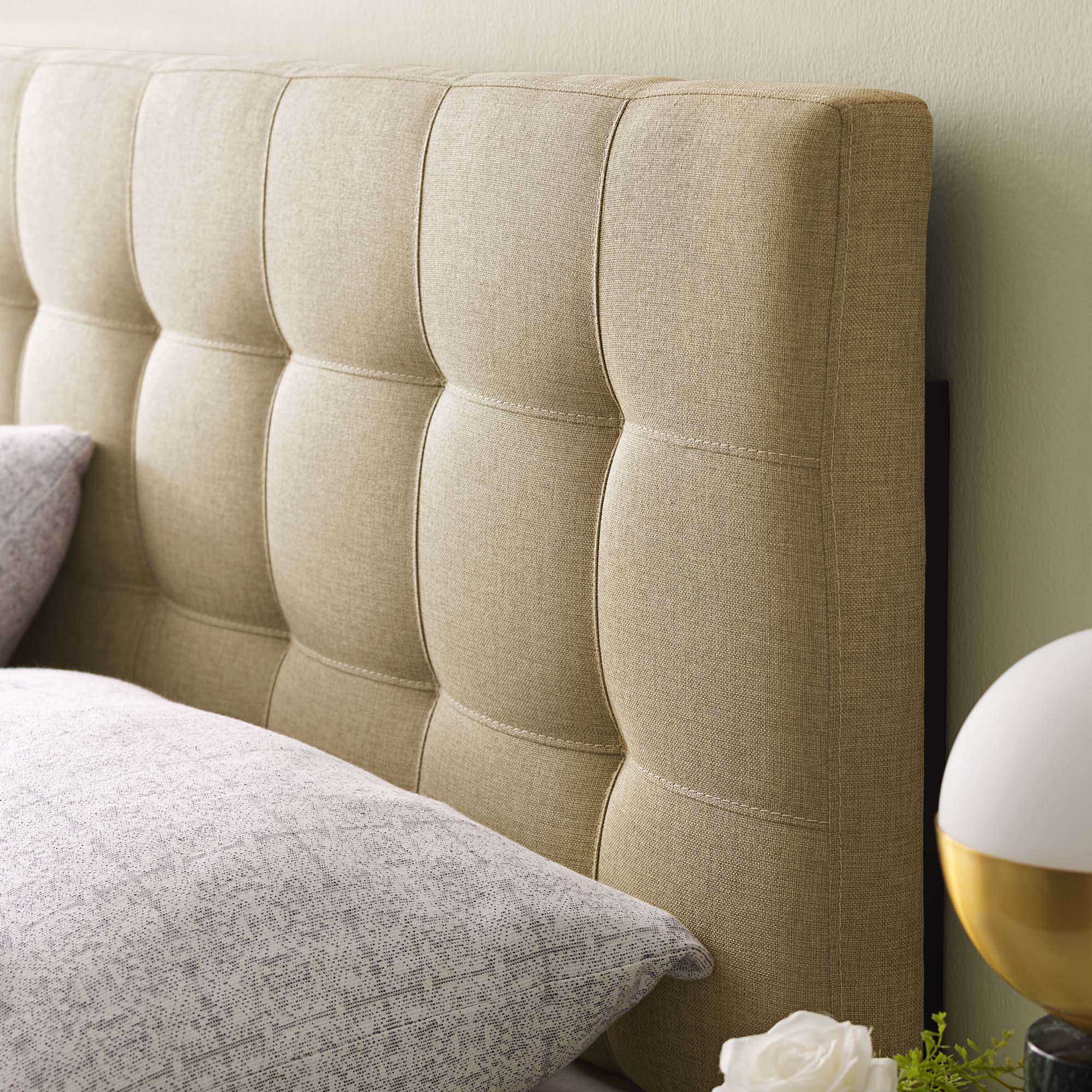 Lily Upholstered Fabric King Headboard by Modway - Best Buy Furniture