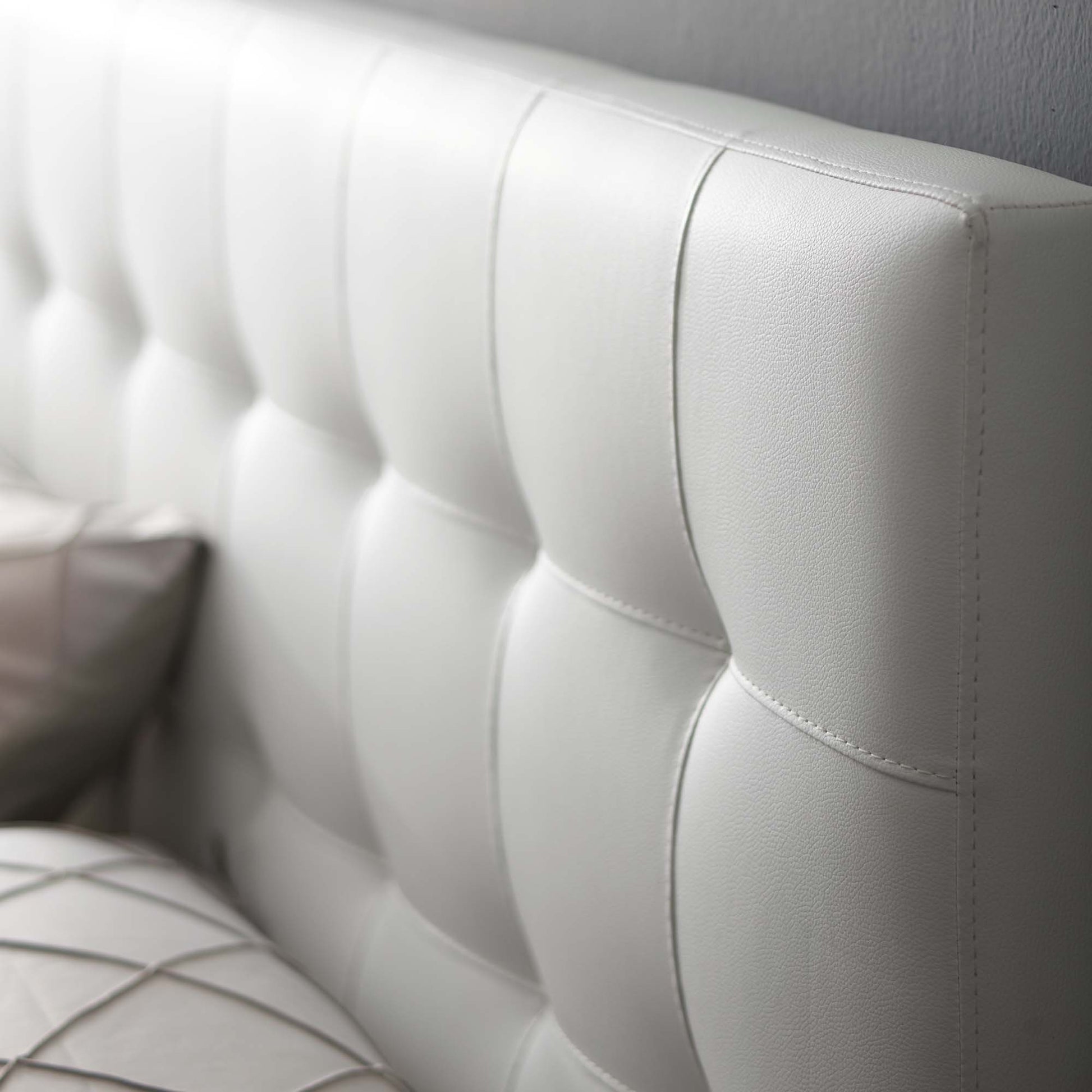 Lily Upholstered Vinyl King Headboard by Modway - Best Buy Furniture