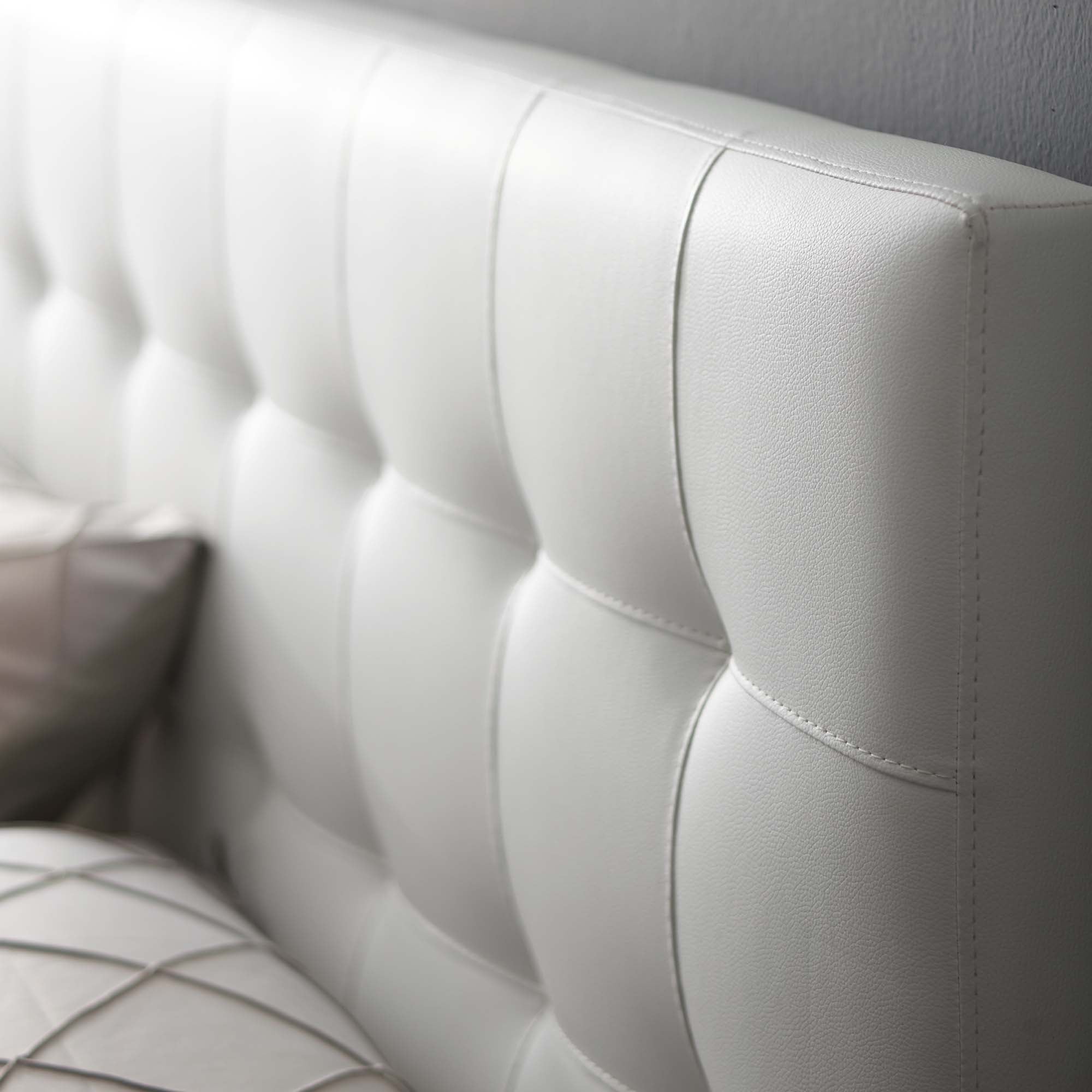 Lily Upholstered Vinyl King Headboard by Modway - Best Buy Furniture
